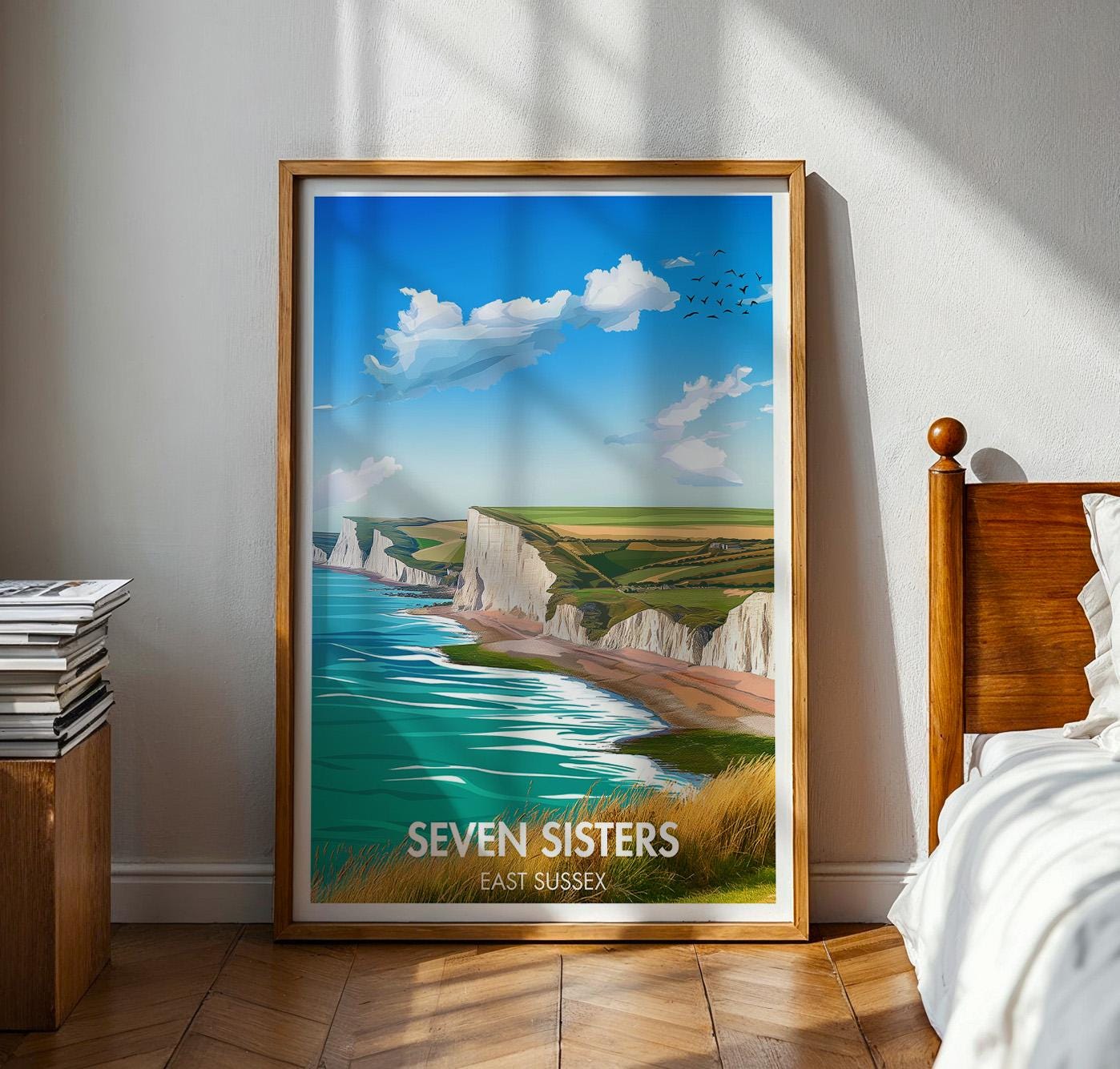 Seven Sisters Cliff Poster