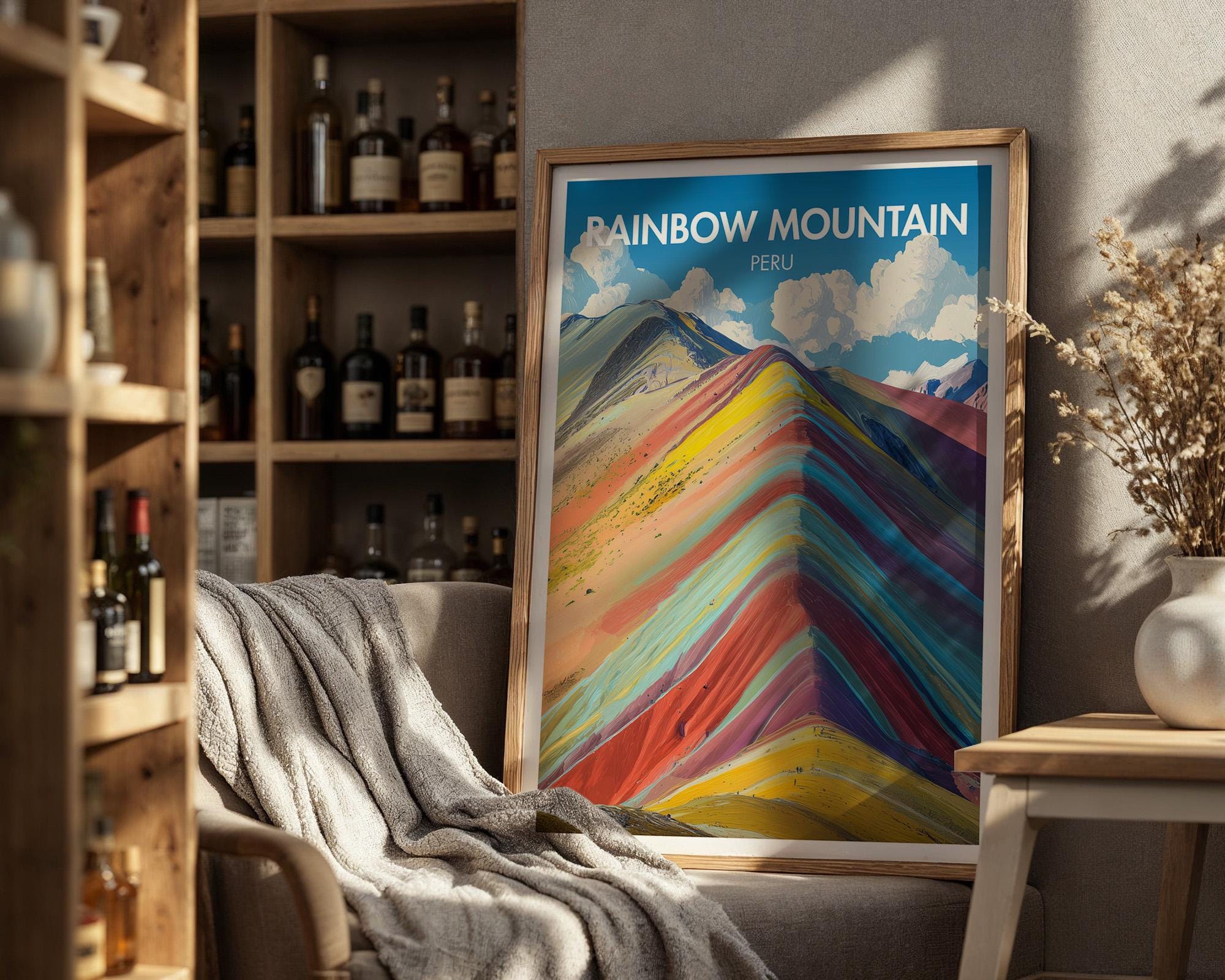 Rainbow Mountain Poster