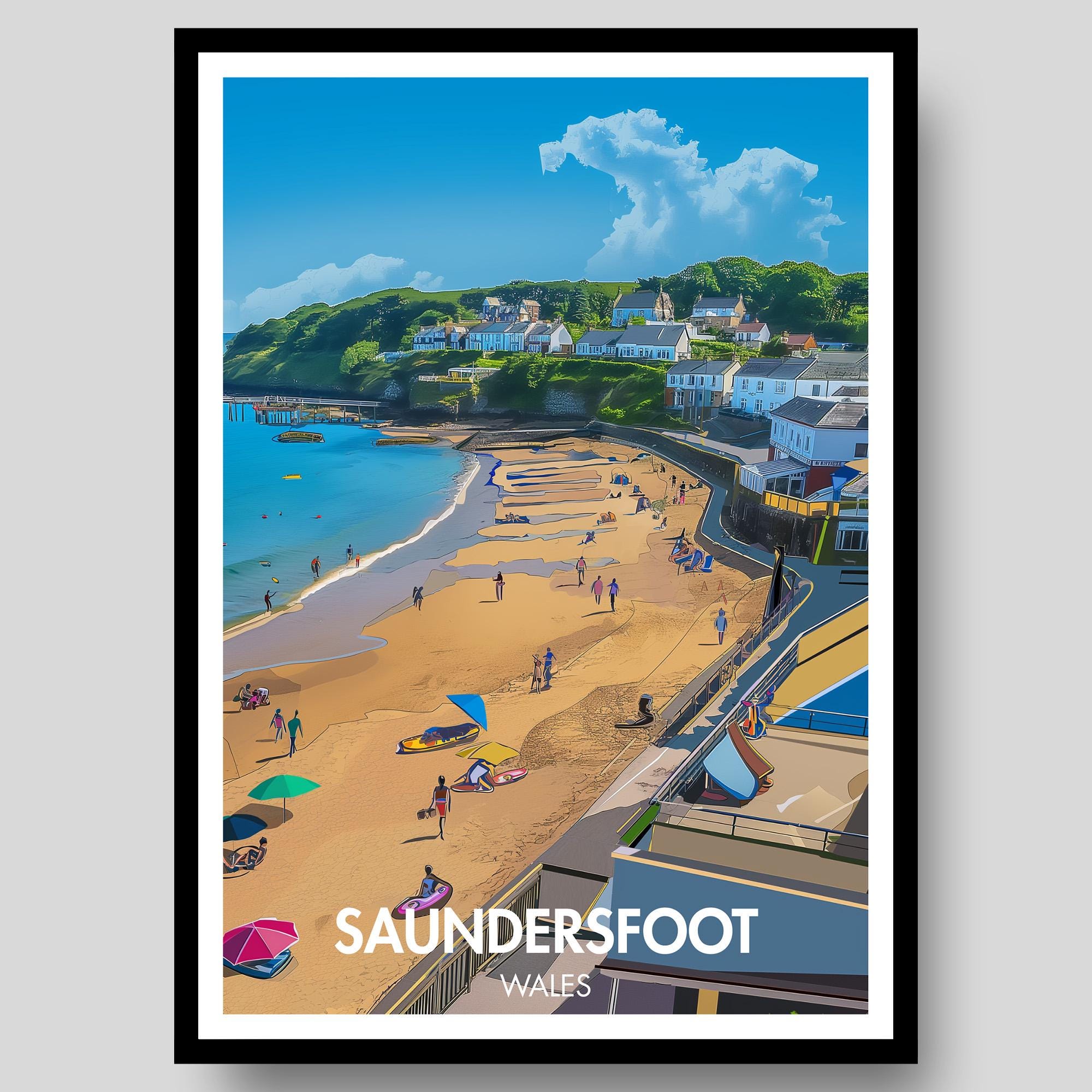 Saundersfoot Poster
