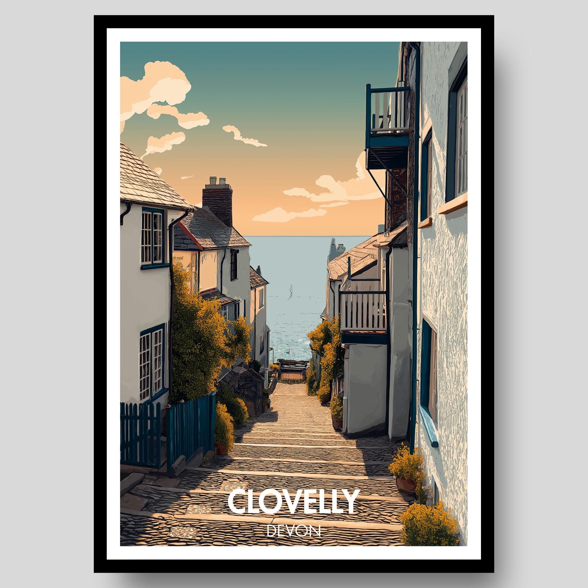 Clovelly Poster