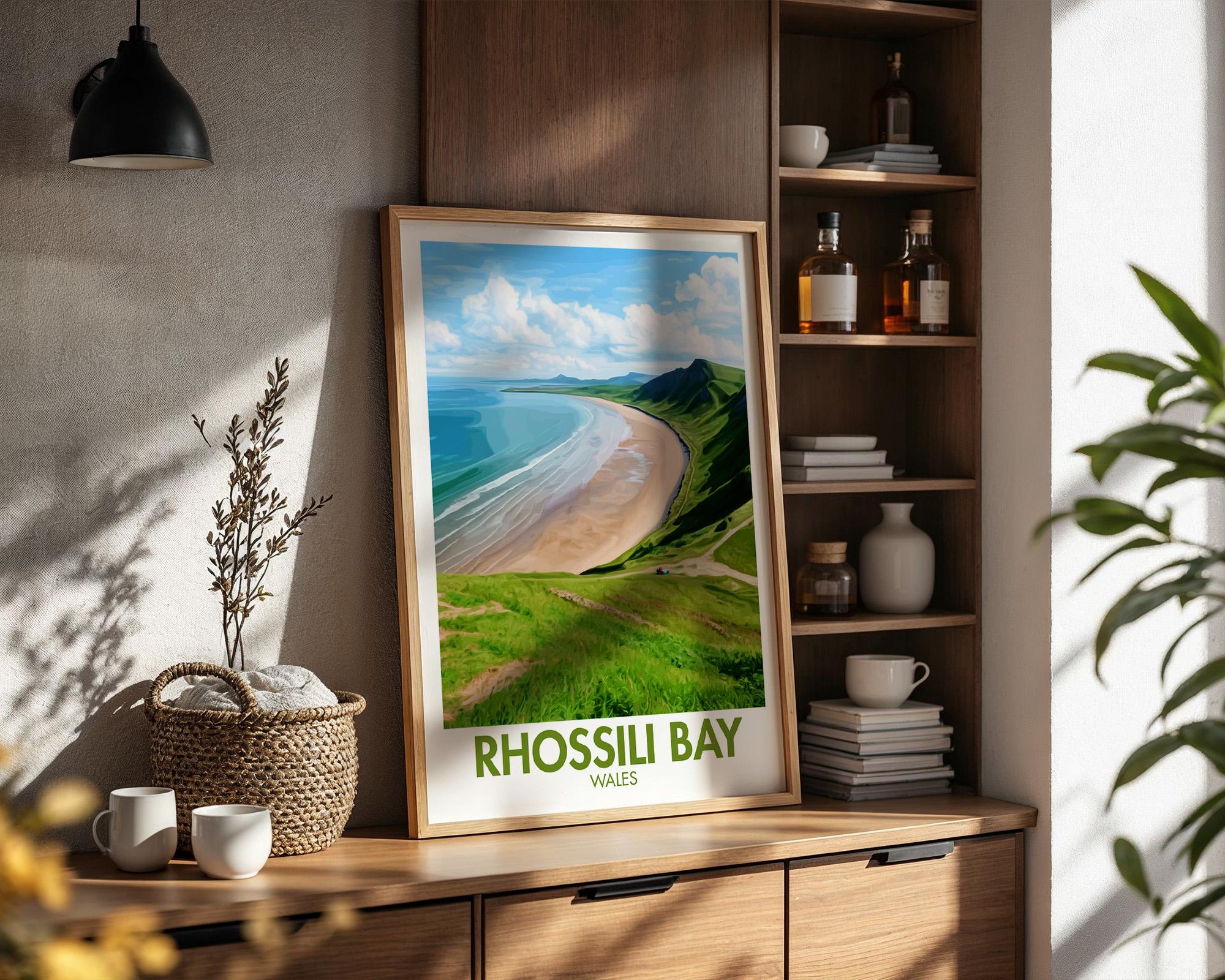 Rhossili Bay Poster