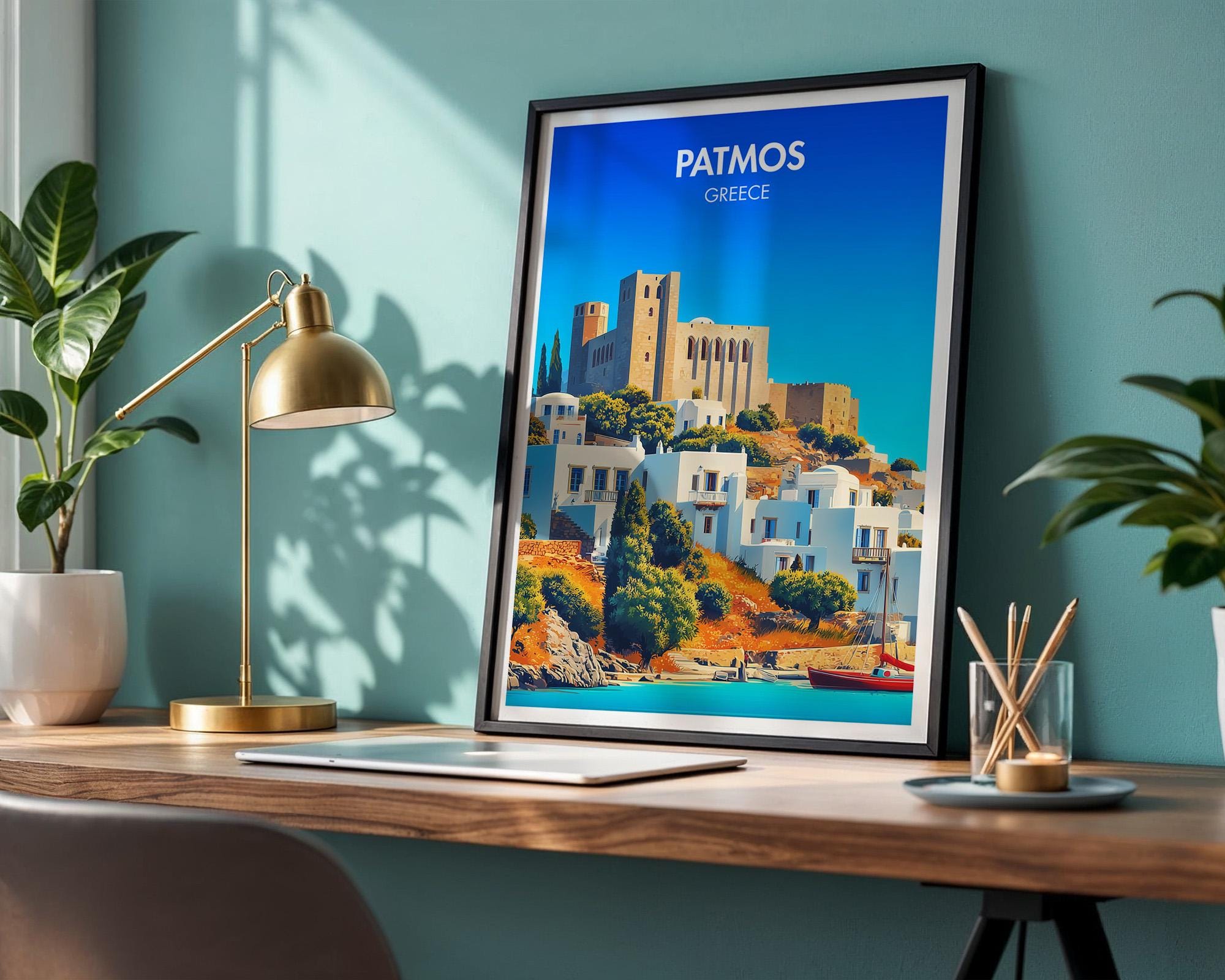 Patmos Island Poster