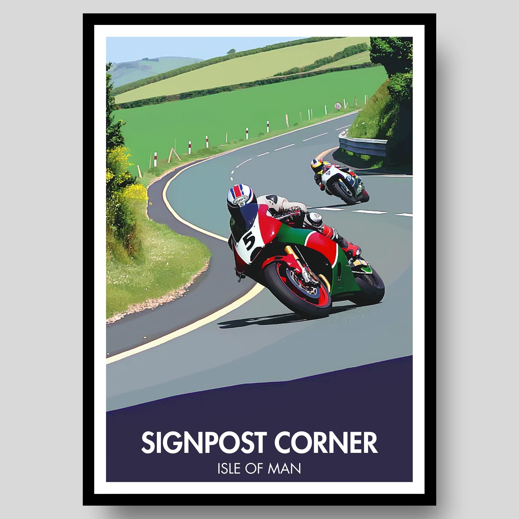 Signpost Corner Poster
