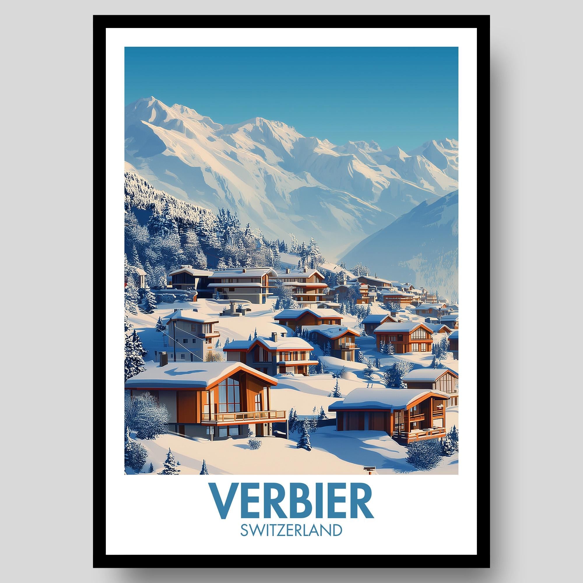 Verbier Ski Resort Poster