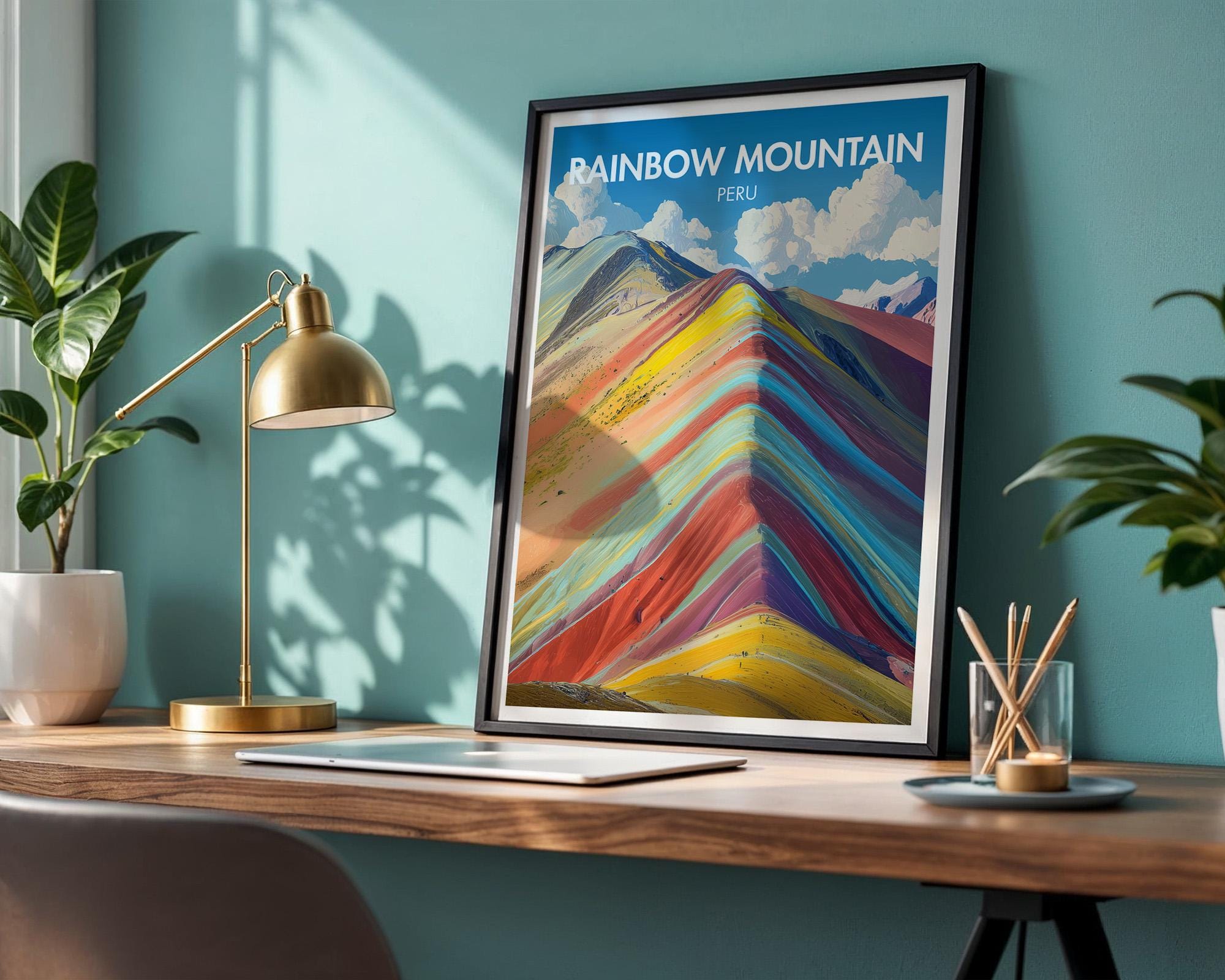 Rainbow Mountain Poster