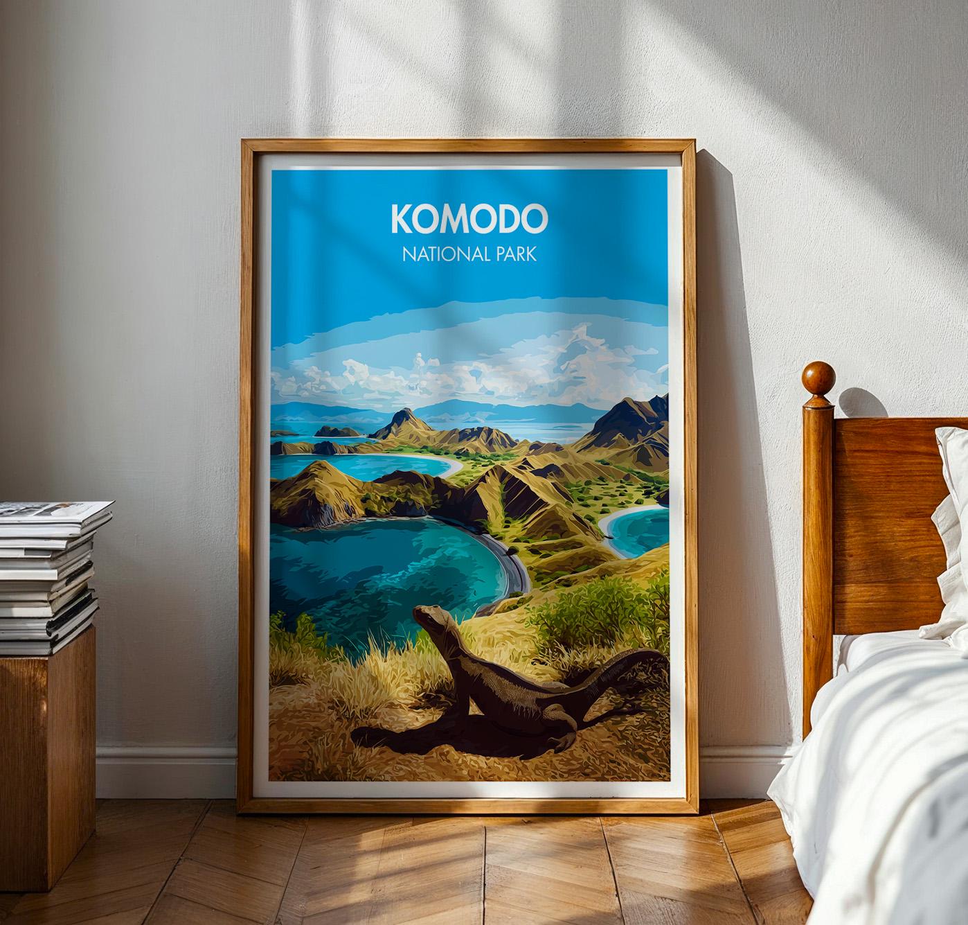 Komodo National Park Poster