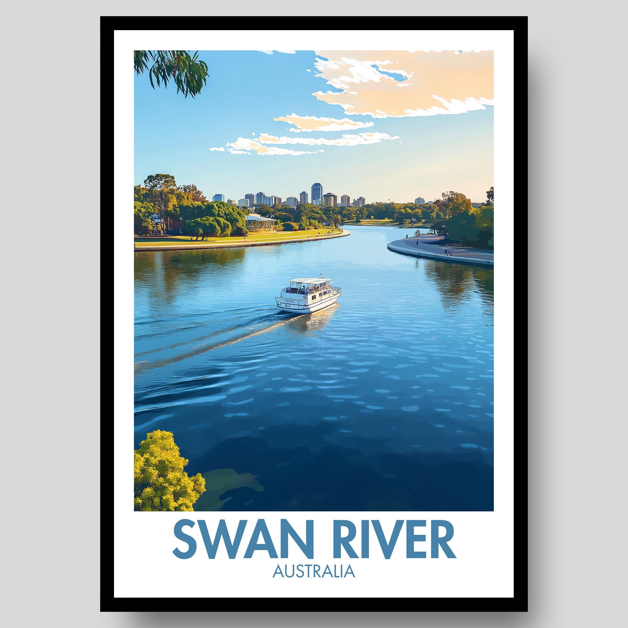 Swan River Poster