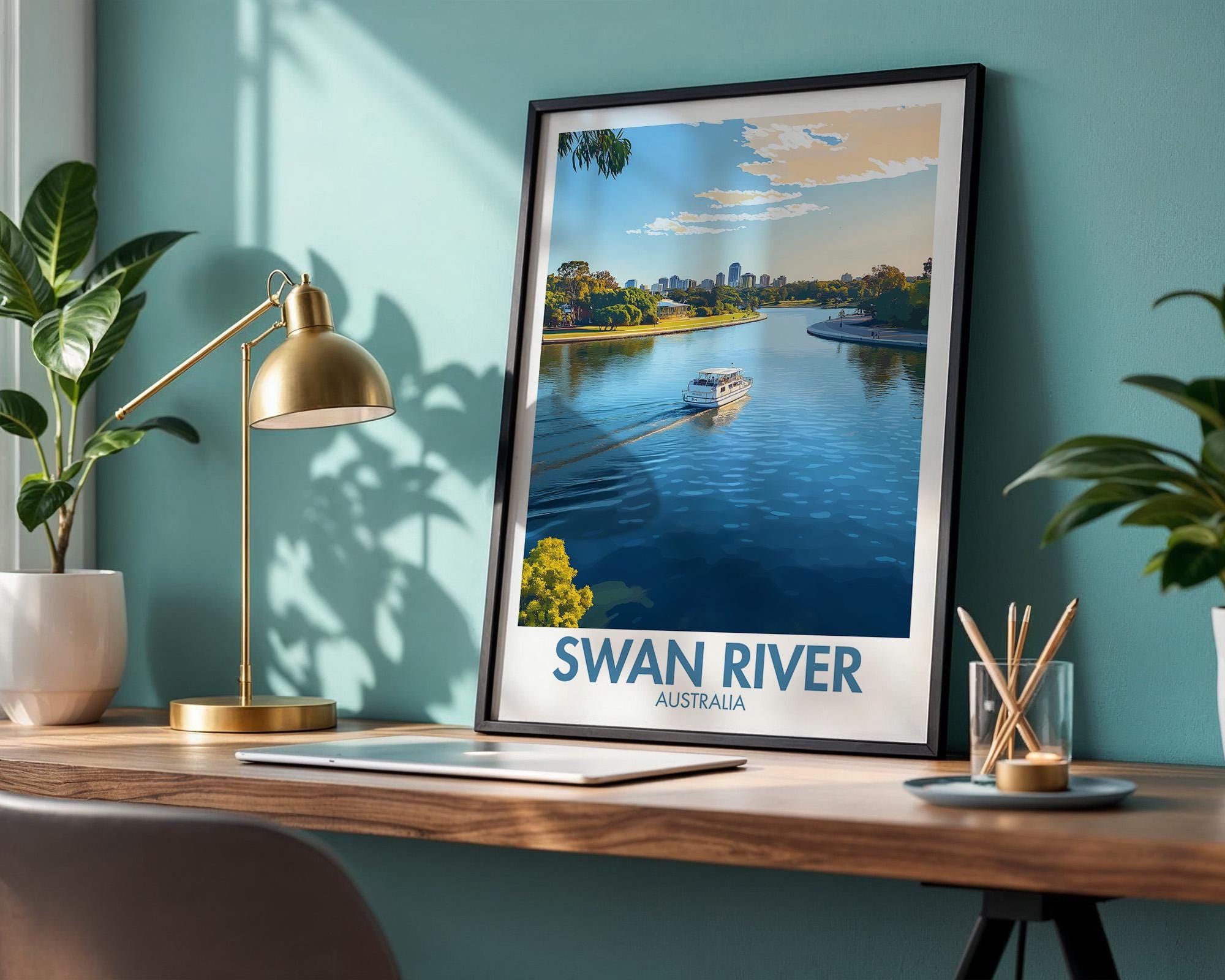 Swan River Poster