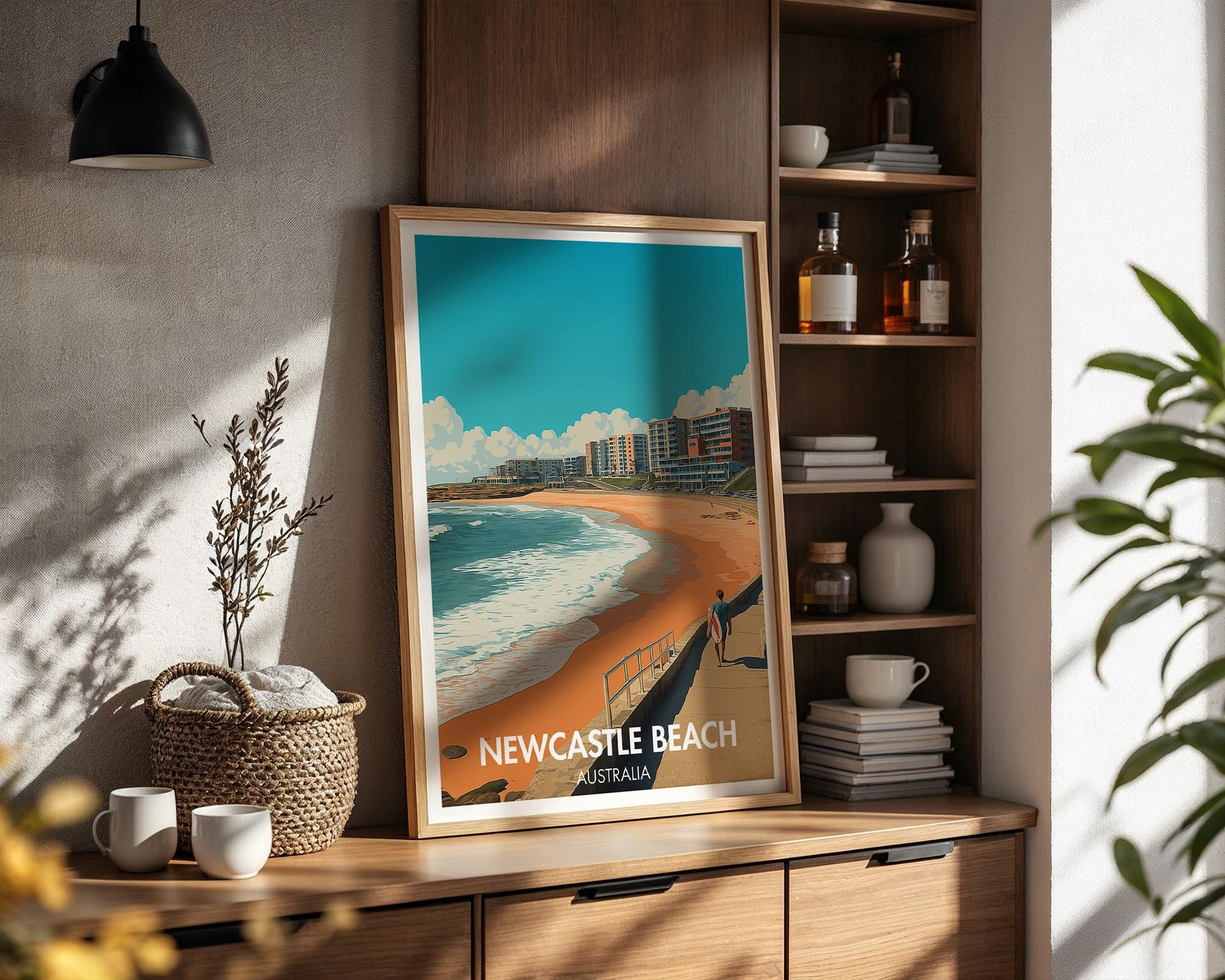 Newcastle Beach Poster