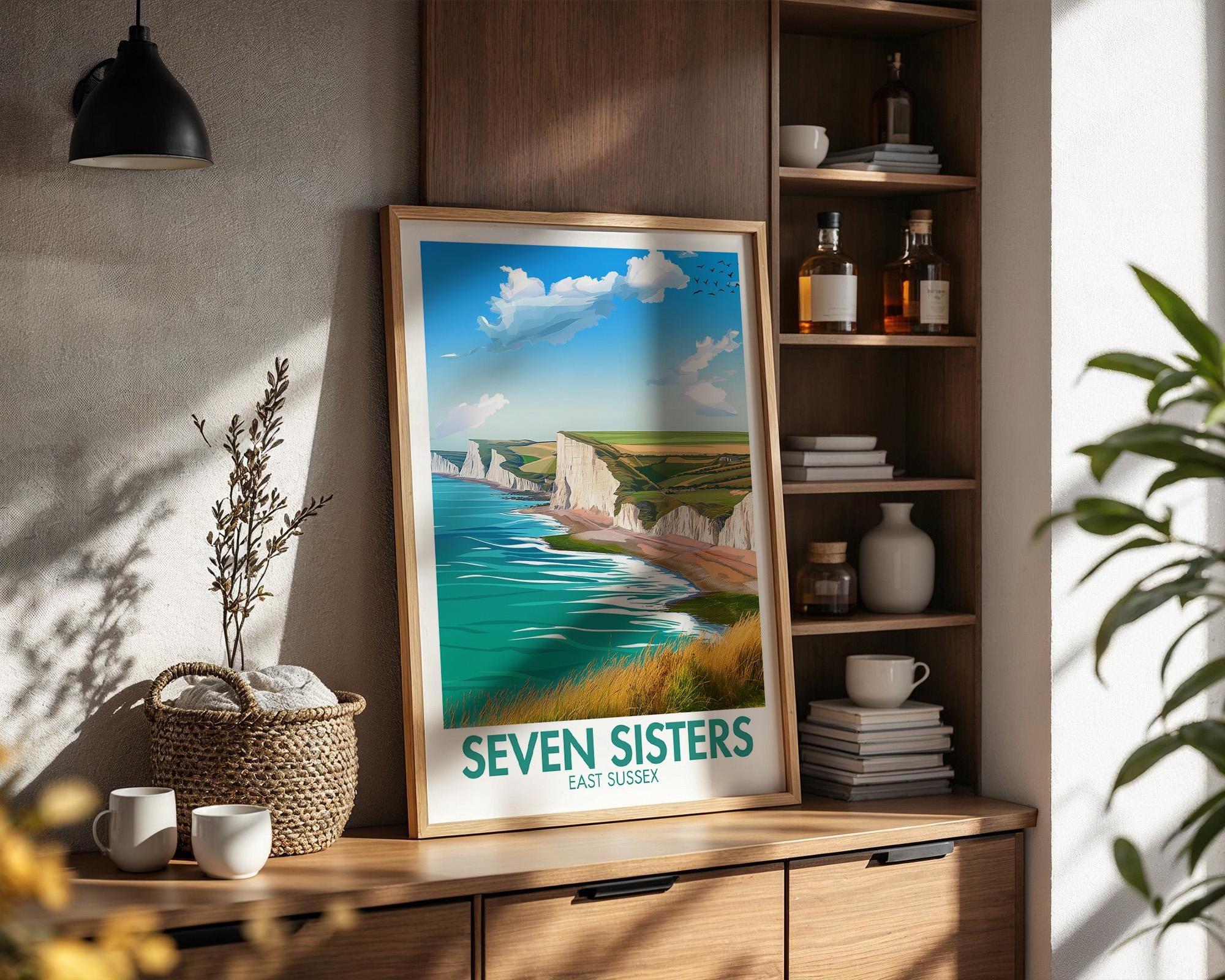 Seven Sisters Cliff Poster