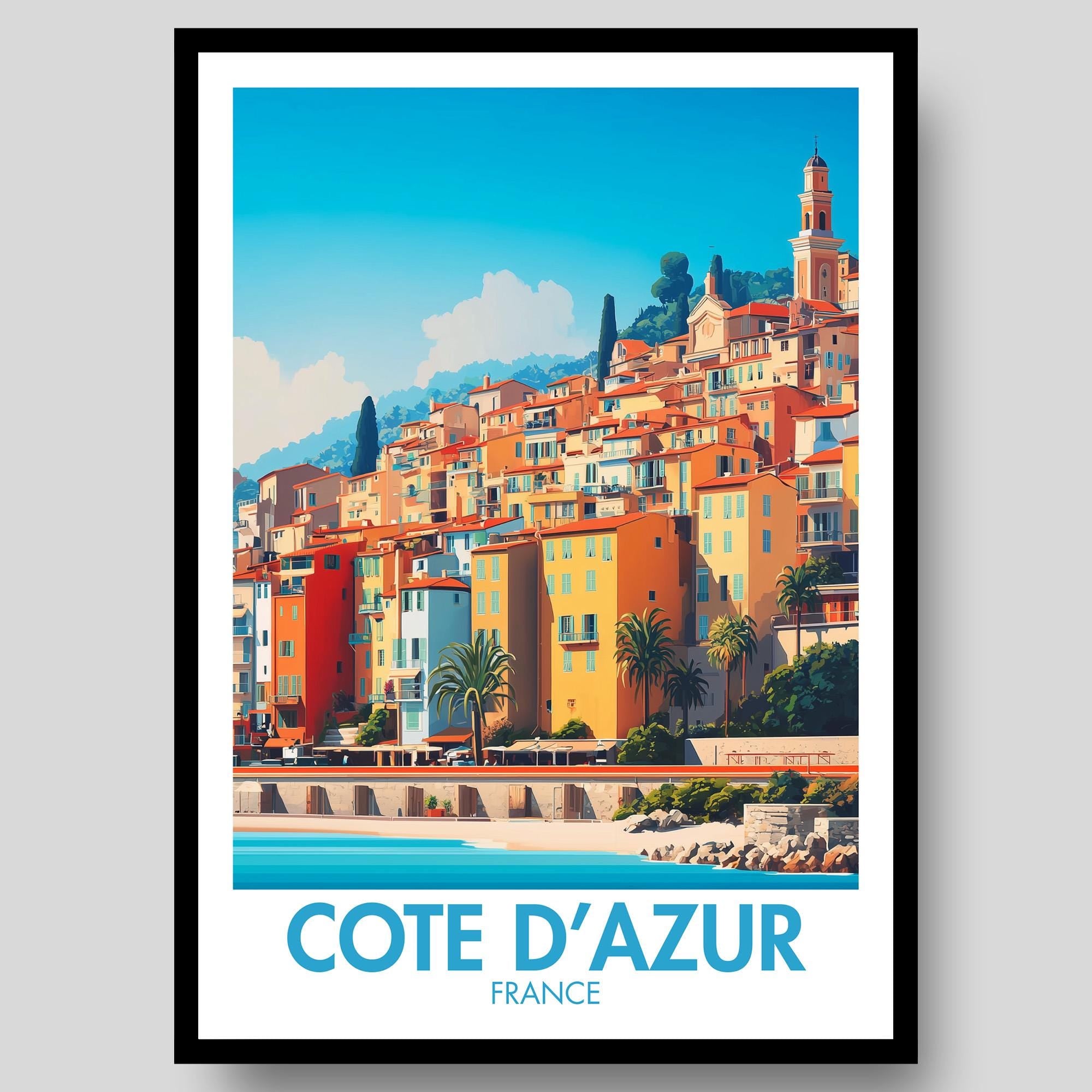 C��te d���Azur Poster