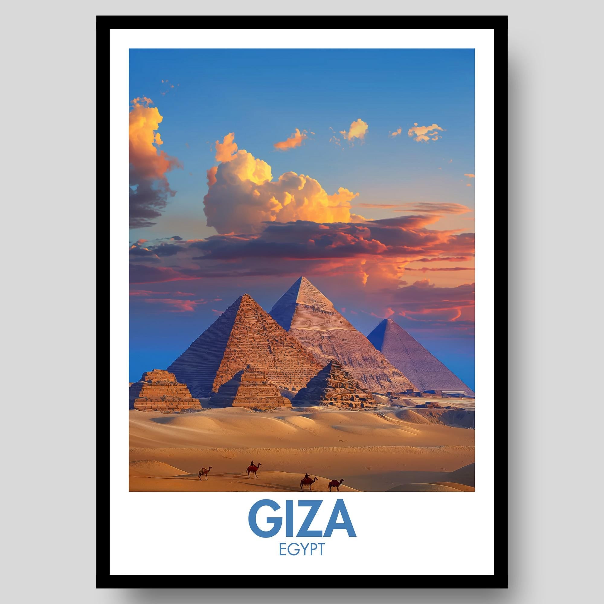 Giza Pyramids Poster