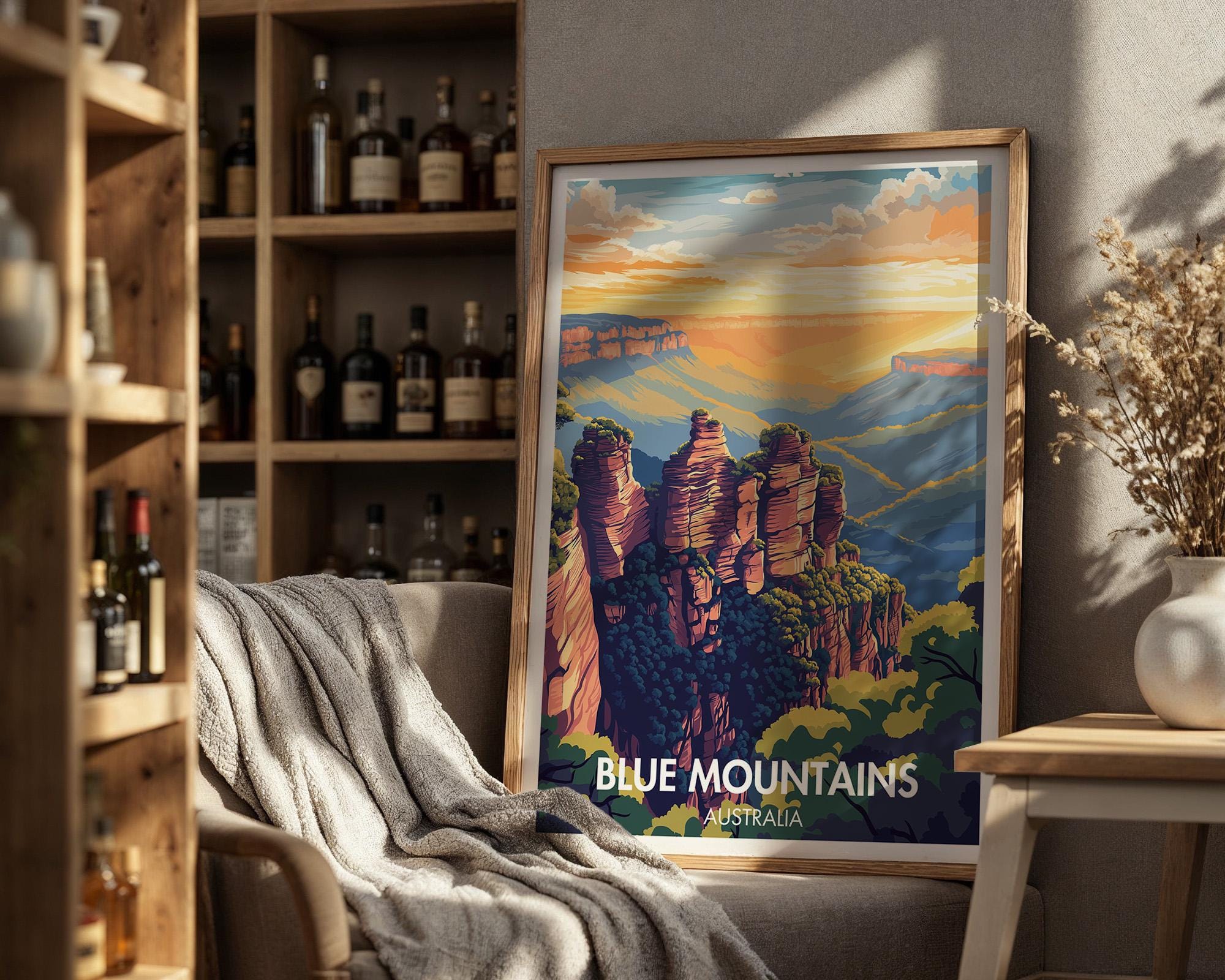 Blue Mountains Poster