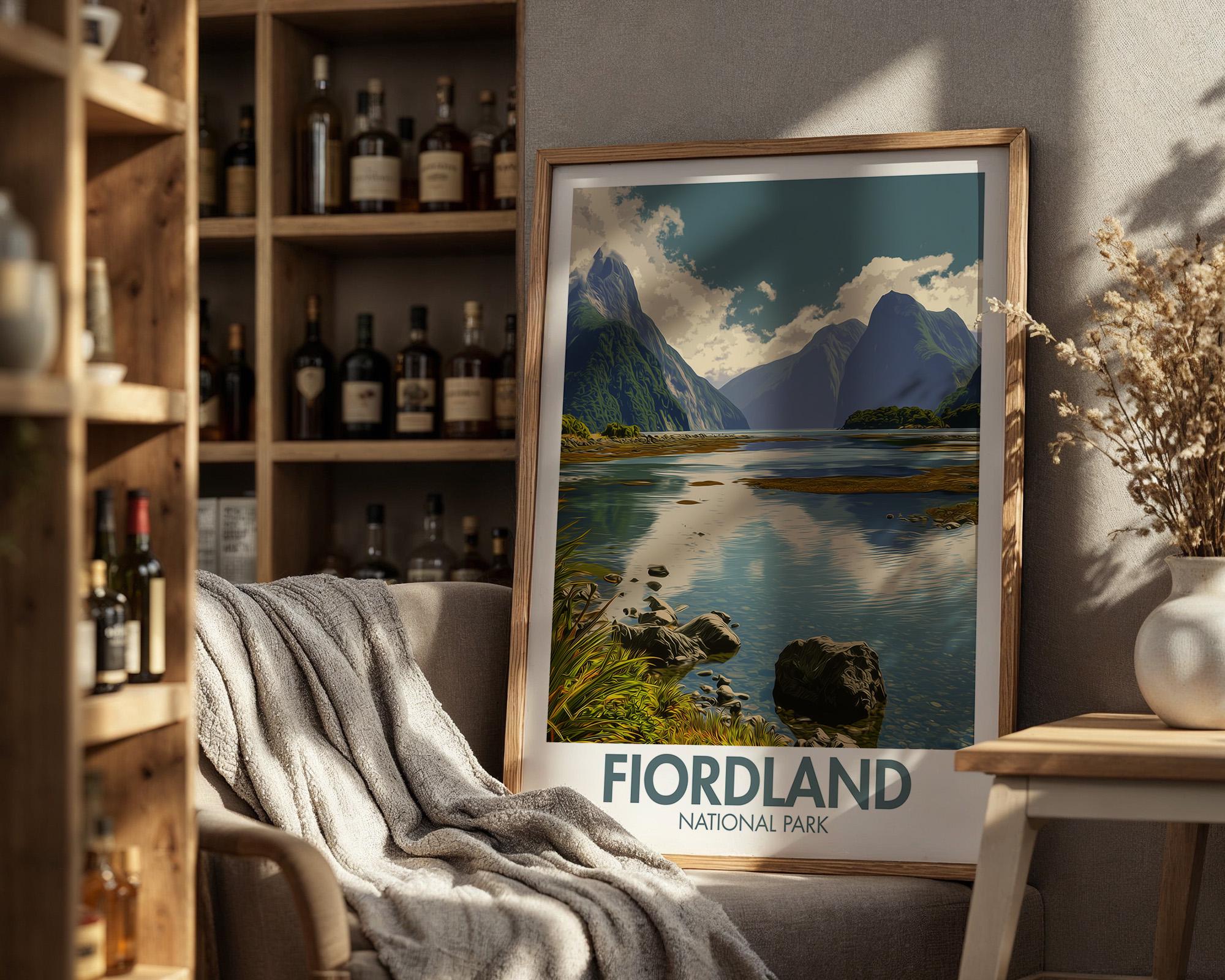 Fiordland National Park Poster