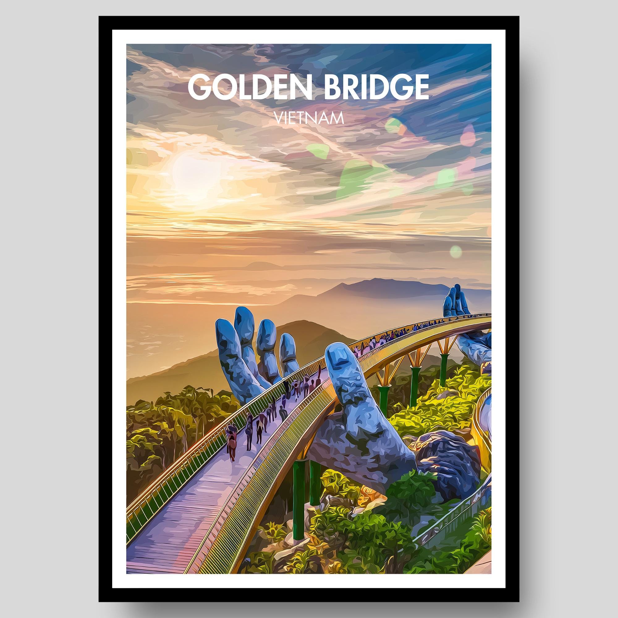 Golden Bridge Poster
