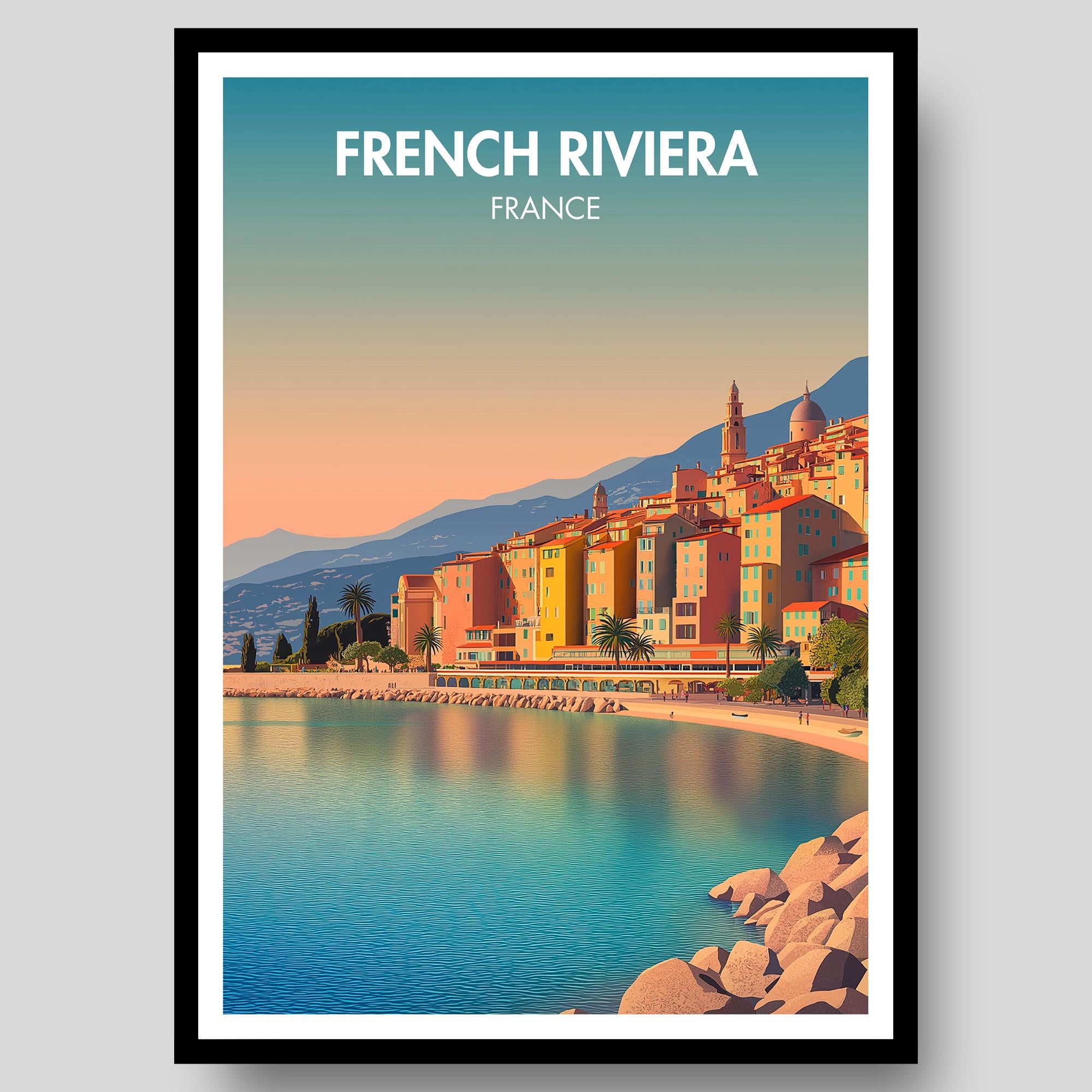 French Riviera Poster