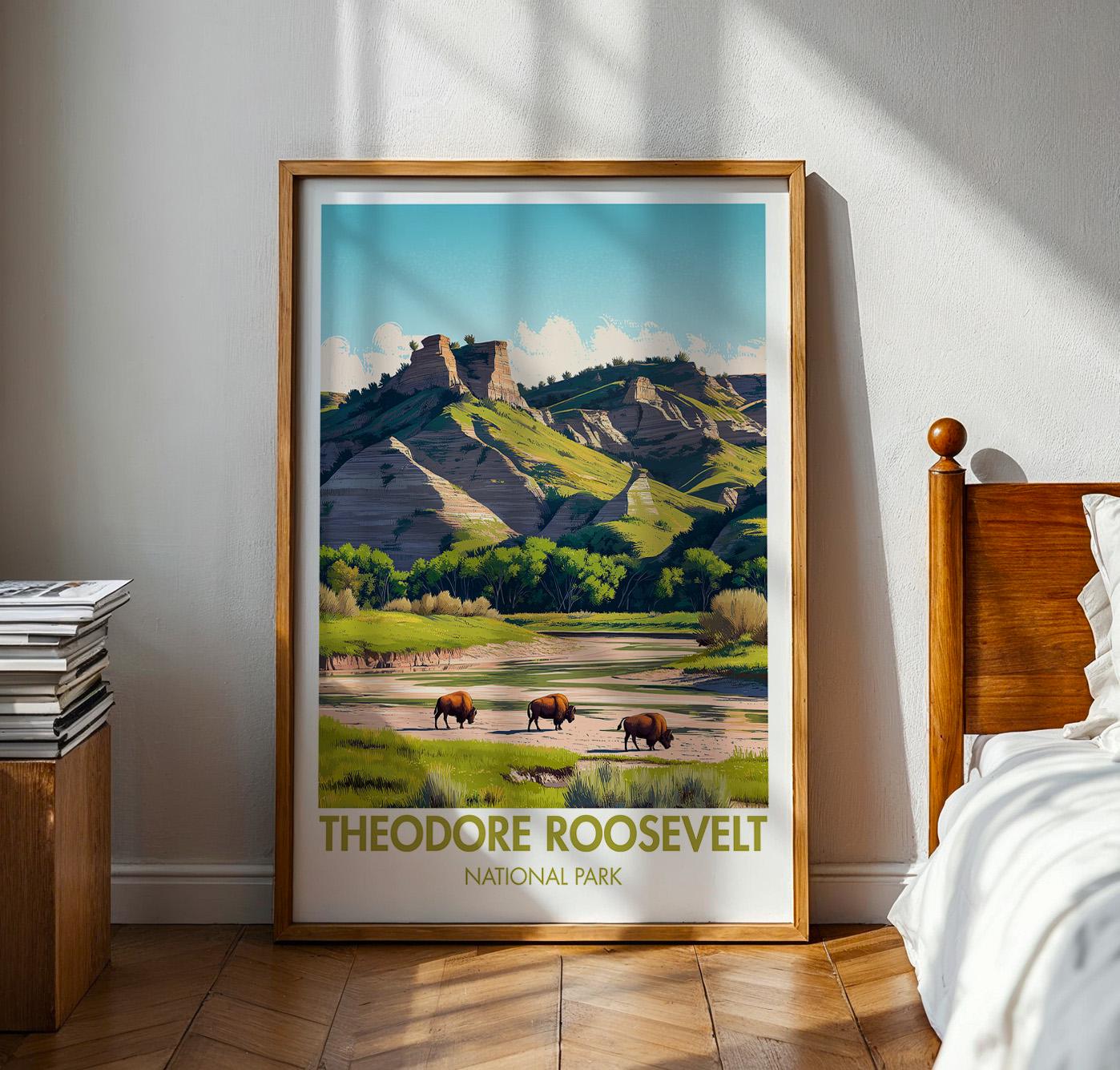 Theodore Roosevelt National Park Poster