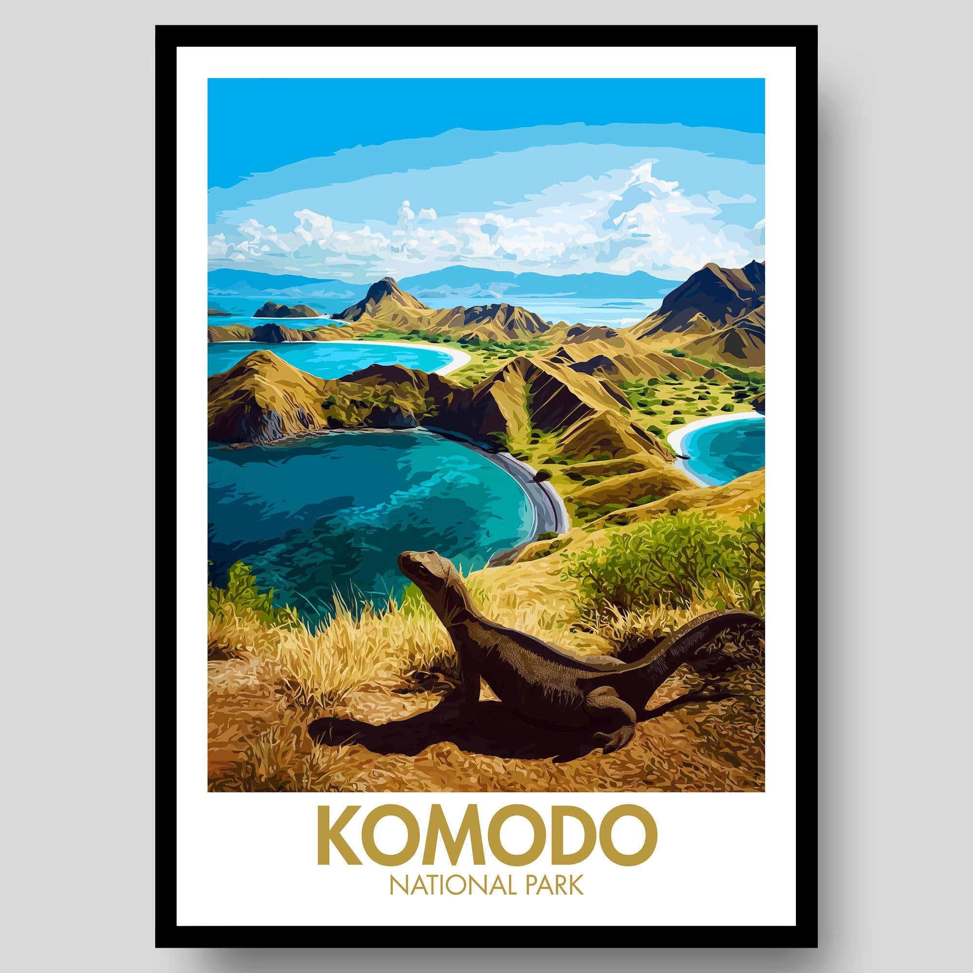 Komodo National Park Poster