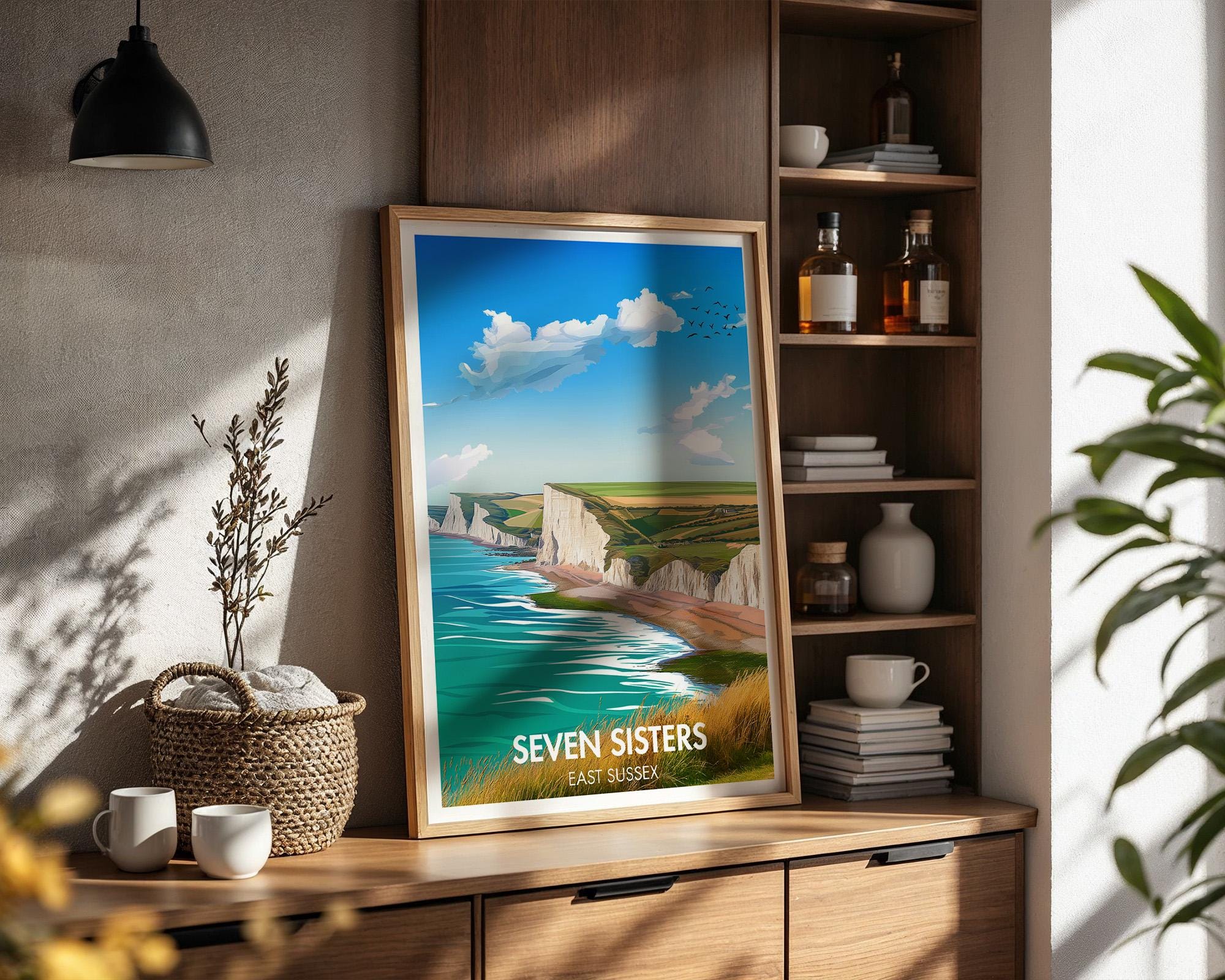 Seven Sisters Cliff Poster