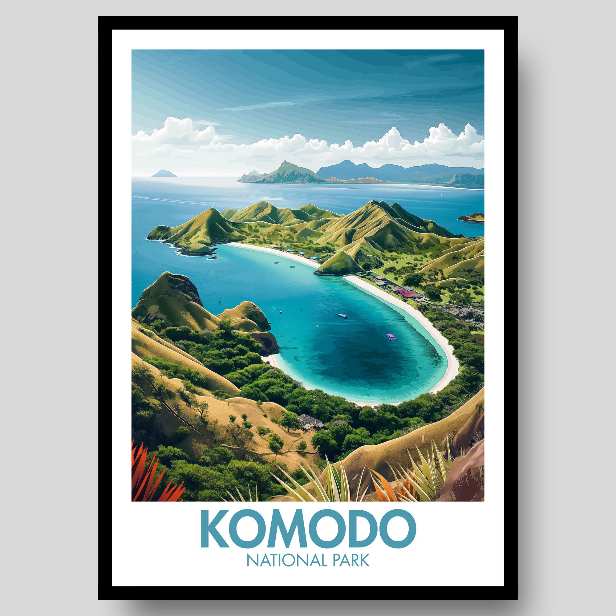 Komodo National Park Poster