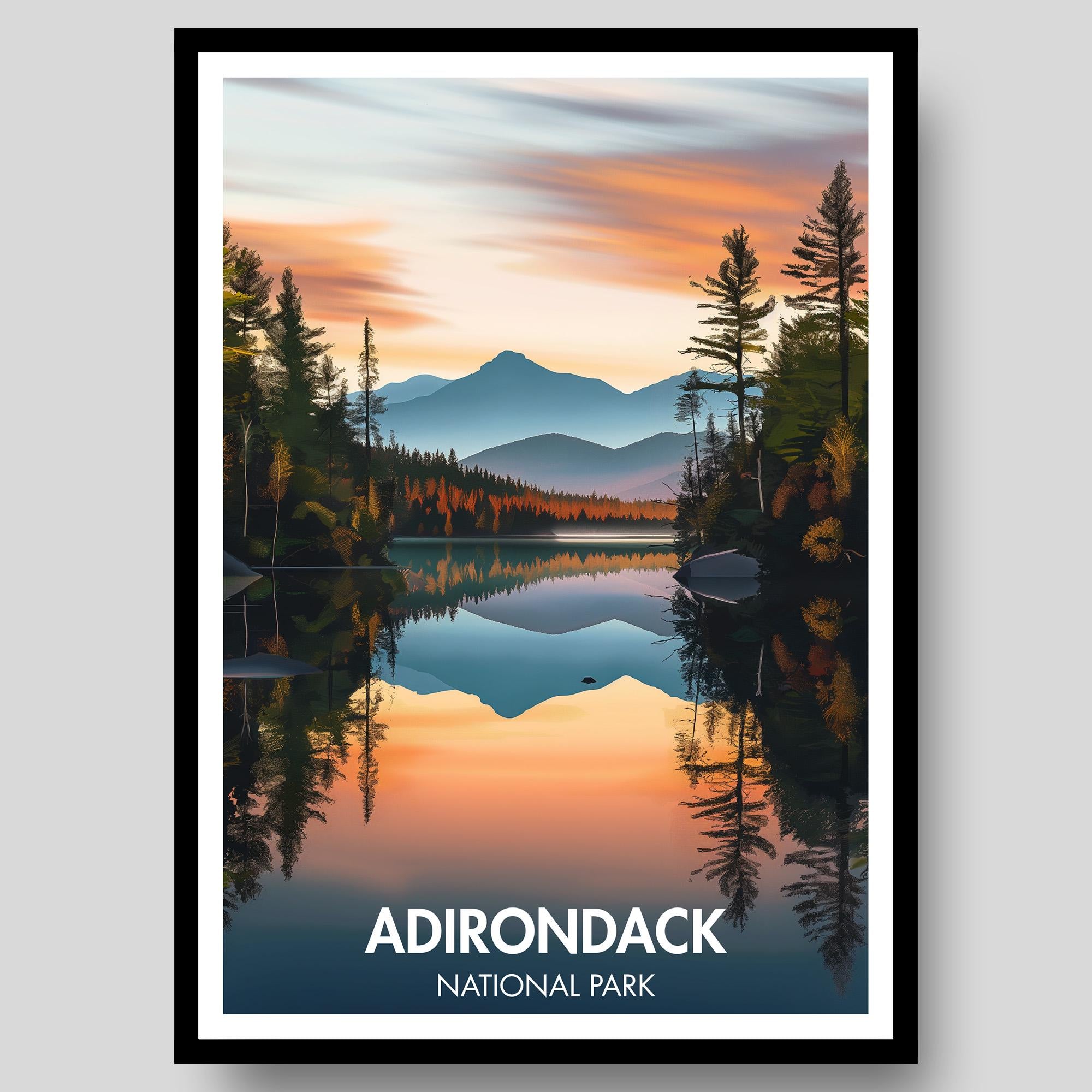 Adirondacks National Park Poster
