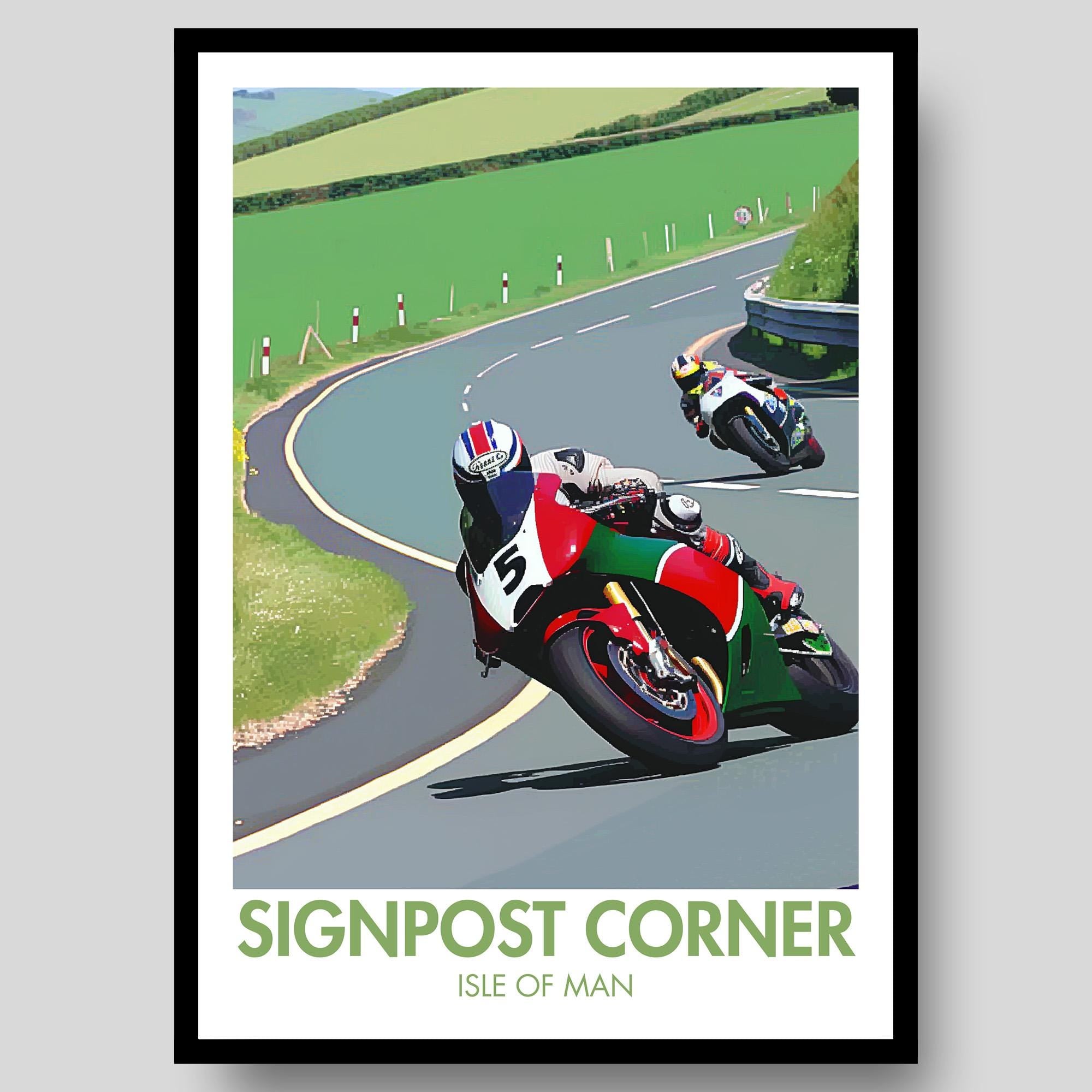 Signpost Corner Poster