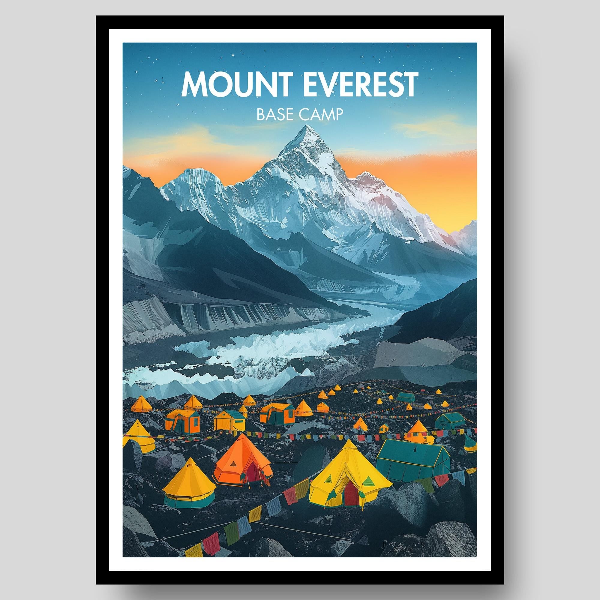 Mount Everest Base Camp Poster