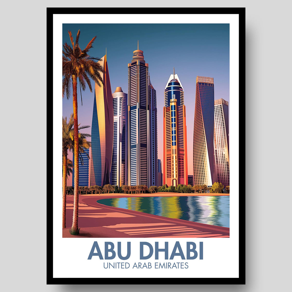 Abu Dhabi Poster - WanderWall