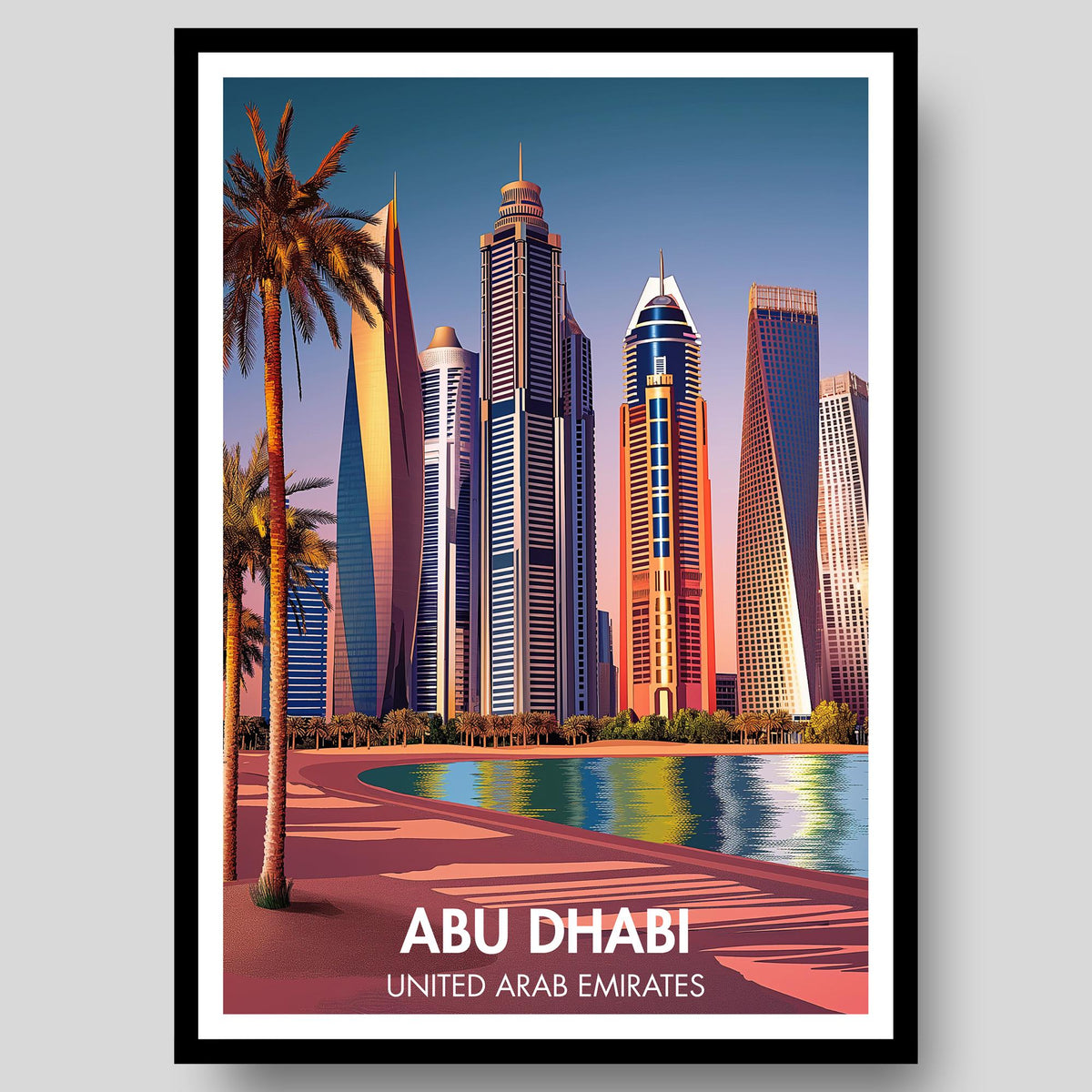 Abu Dhabi Poster - WanderWall