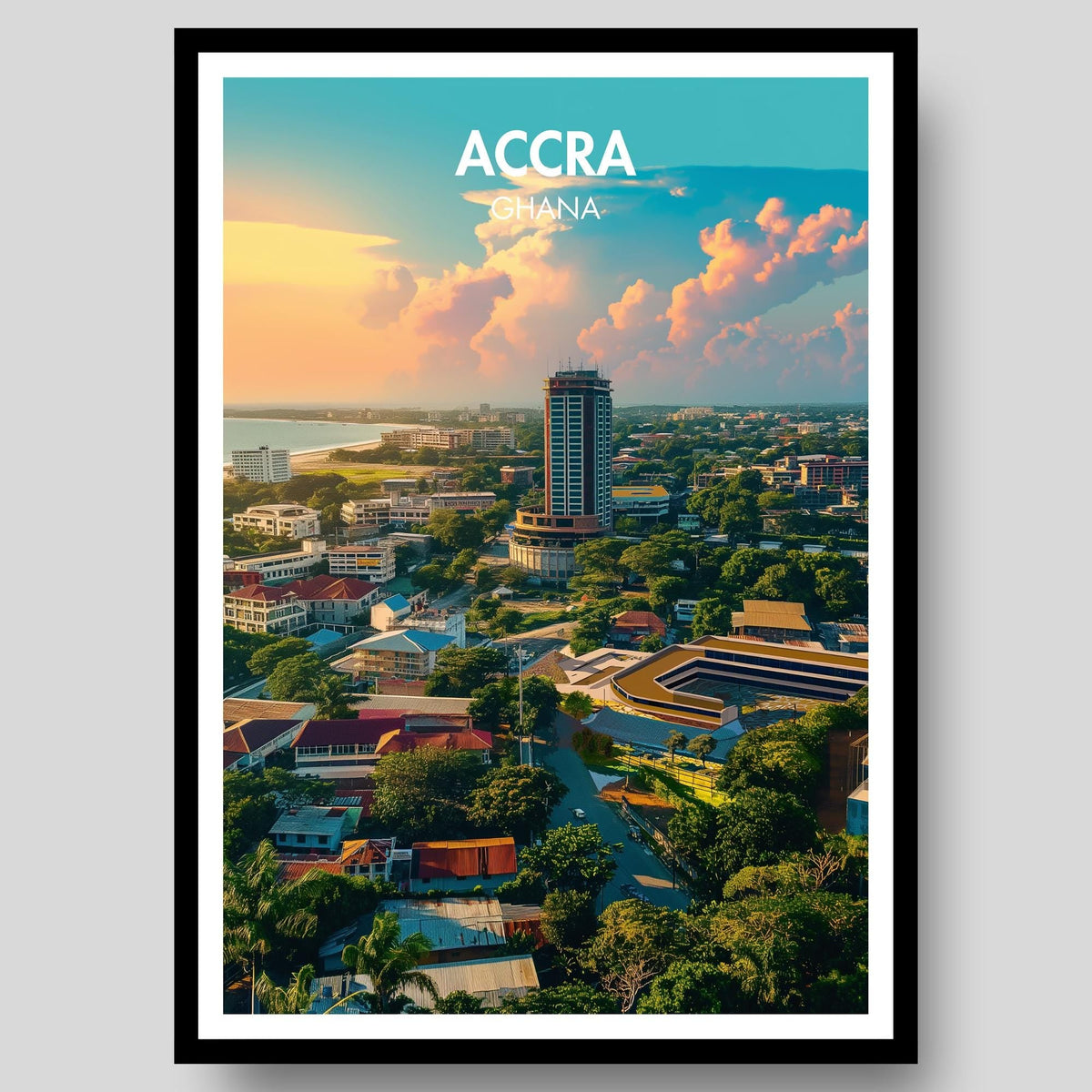 Accra Poster - WanderWall