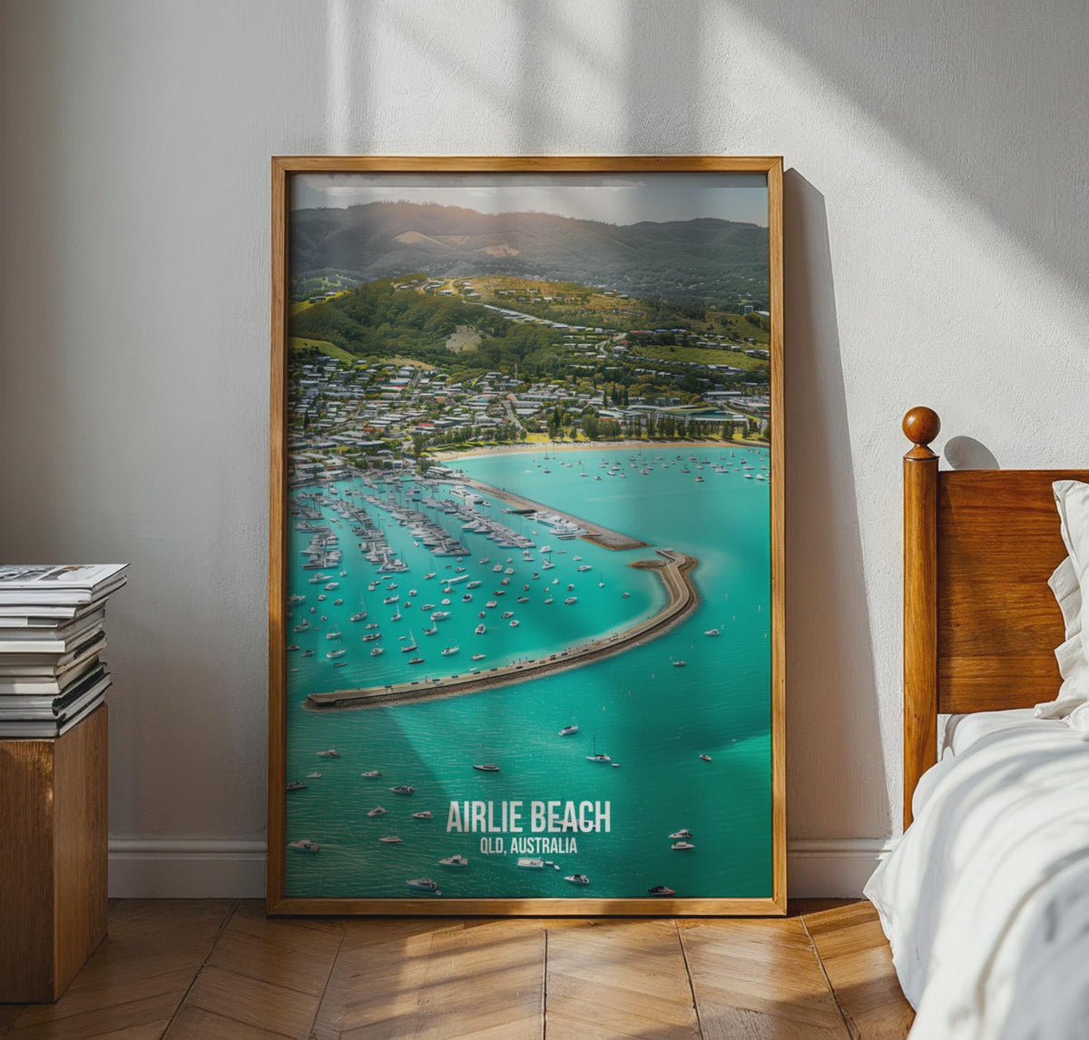 Airlier Beach Landscape Print QLD Australia Wall Art Marina Poster - WanderWall
