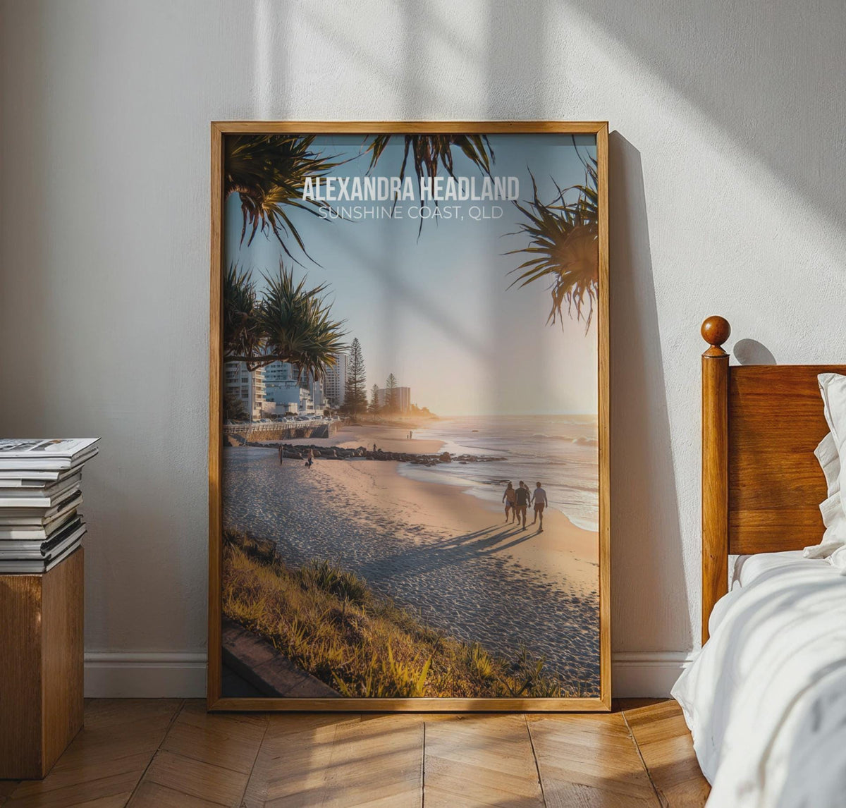 Alexandra Headland Beach Poster Sunshine Coast QLD Wall Art - WanderWall