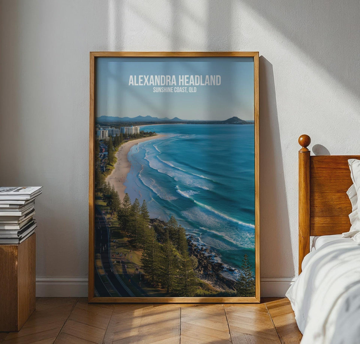 Alexandra Headland Beach Wall Art Print Queensland Coastal Scenery - WanderWall