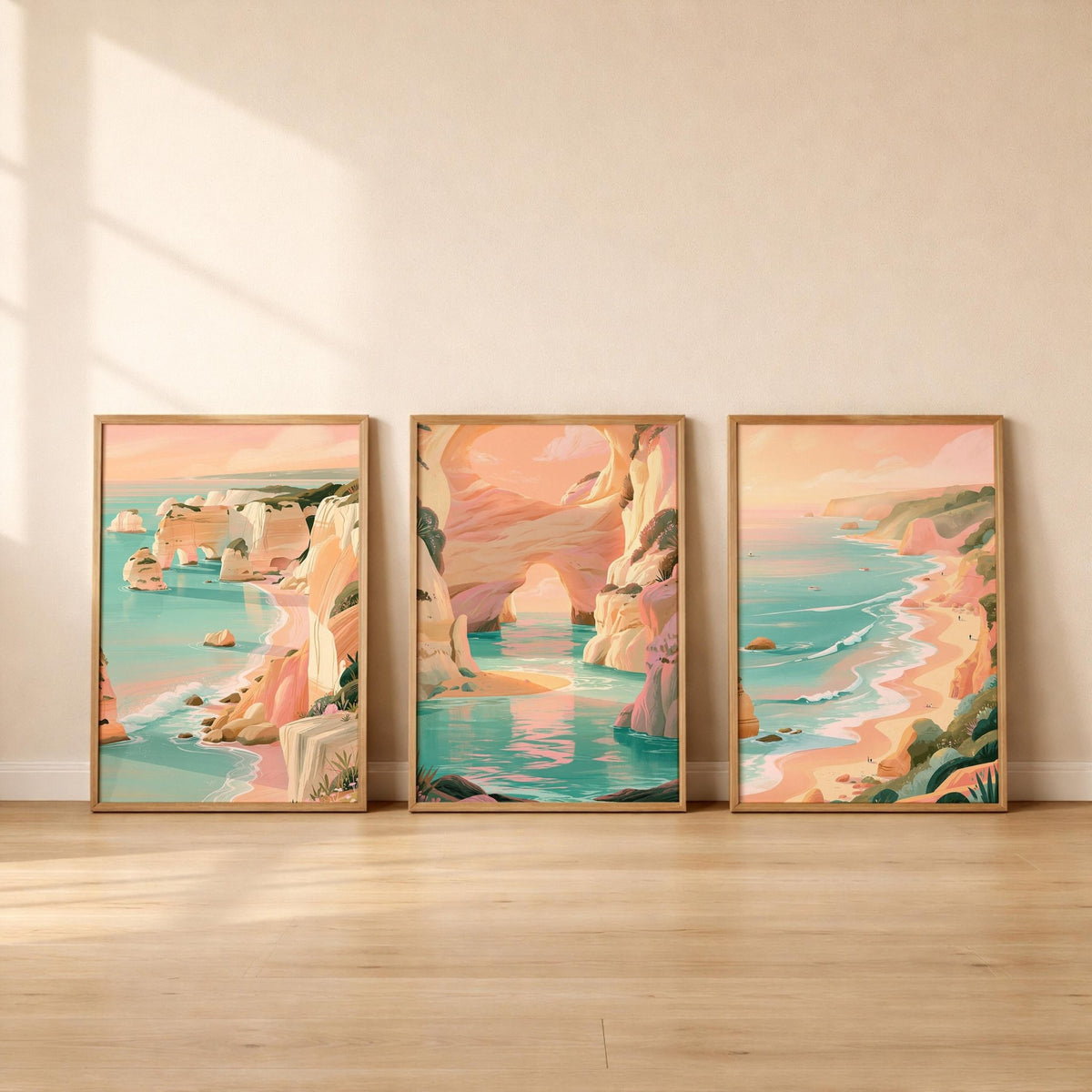 Algarve Set of 3 Posters | Algarve Gallery Wall Art - WanderWall