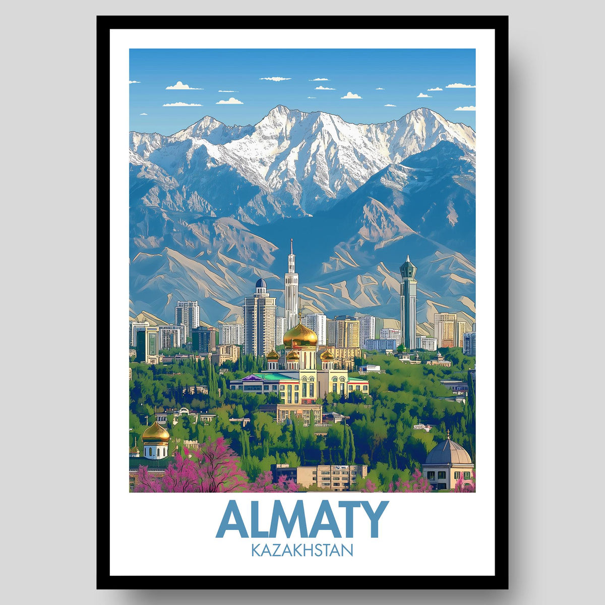Almaty Poster - WanderWall