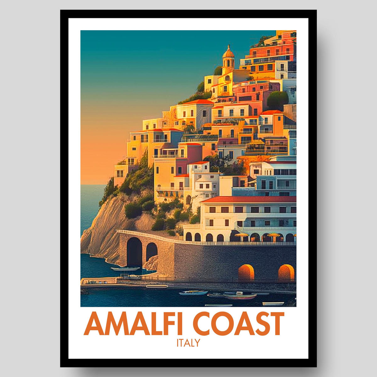 Amalfi Coast Poster - WanderWall