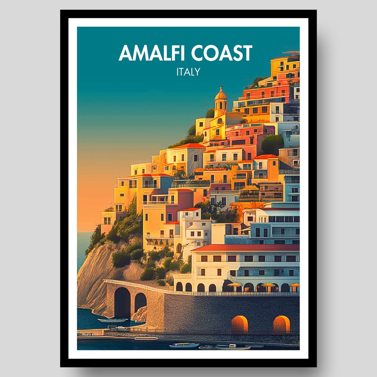 Amalfi Coast Poster - WanderWall