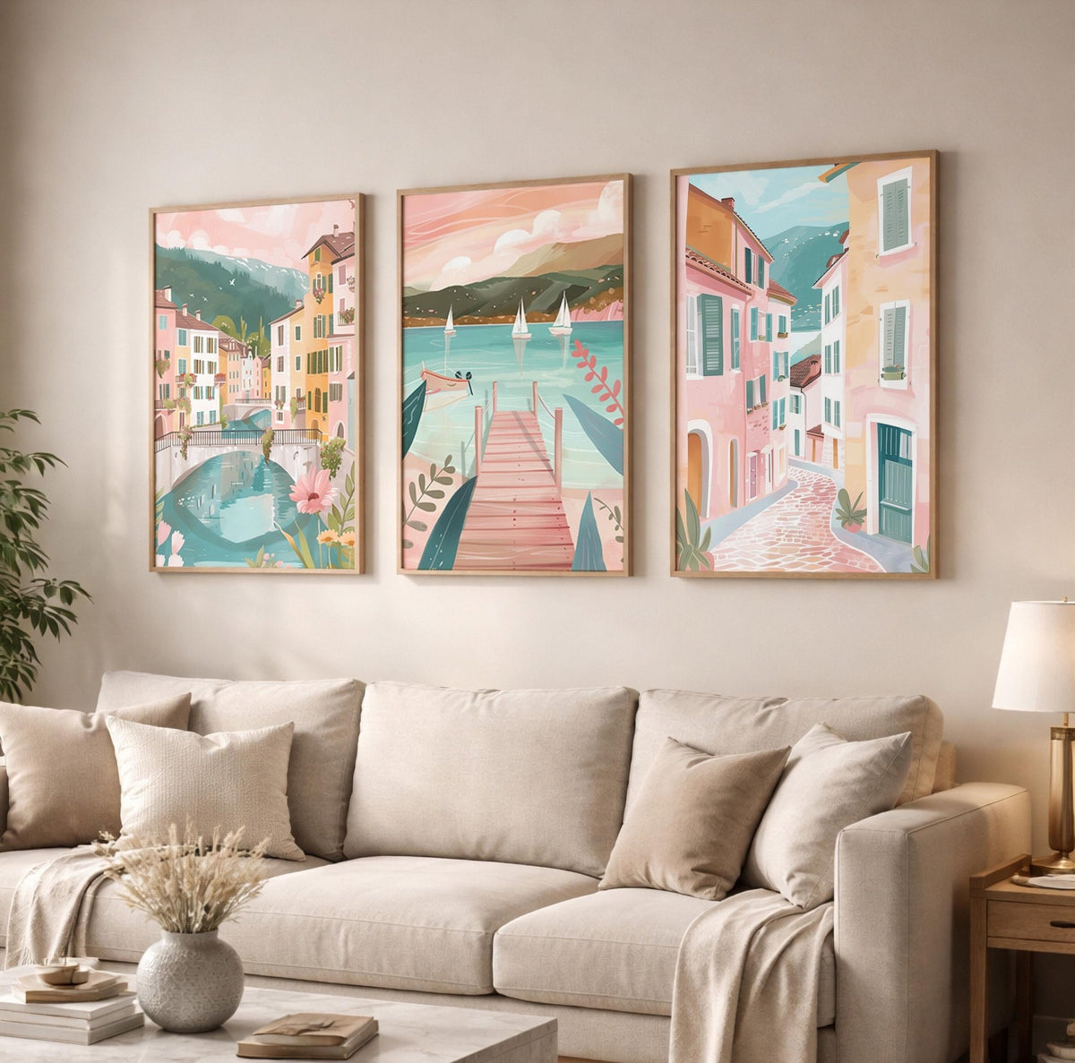 Annecy Set of 3 Posters | Annecy Gallery Wall Art - WanderWall