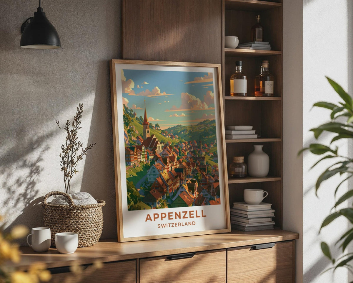 Appenzell Switzerland Travel Poster - WanderWall