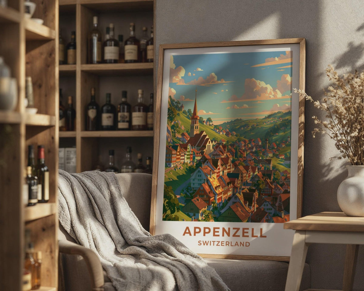 Appenzell Switzerland Travel Poster - WanderWall