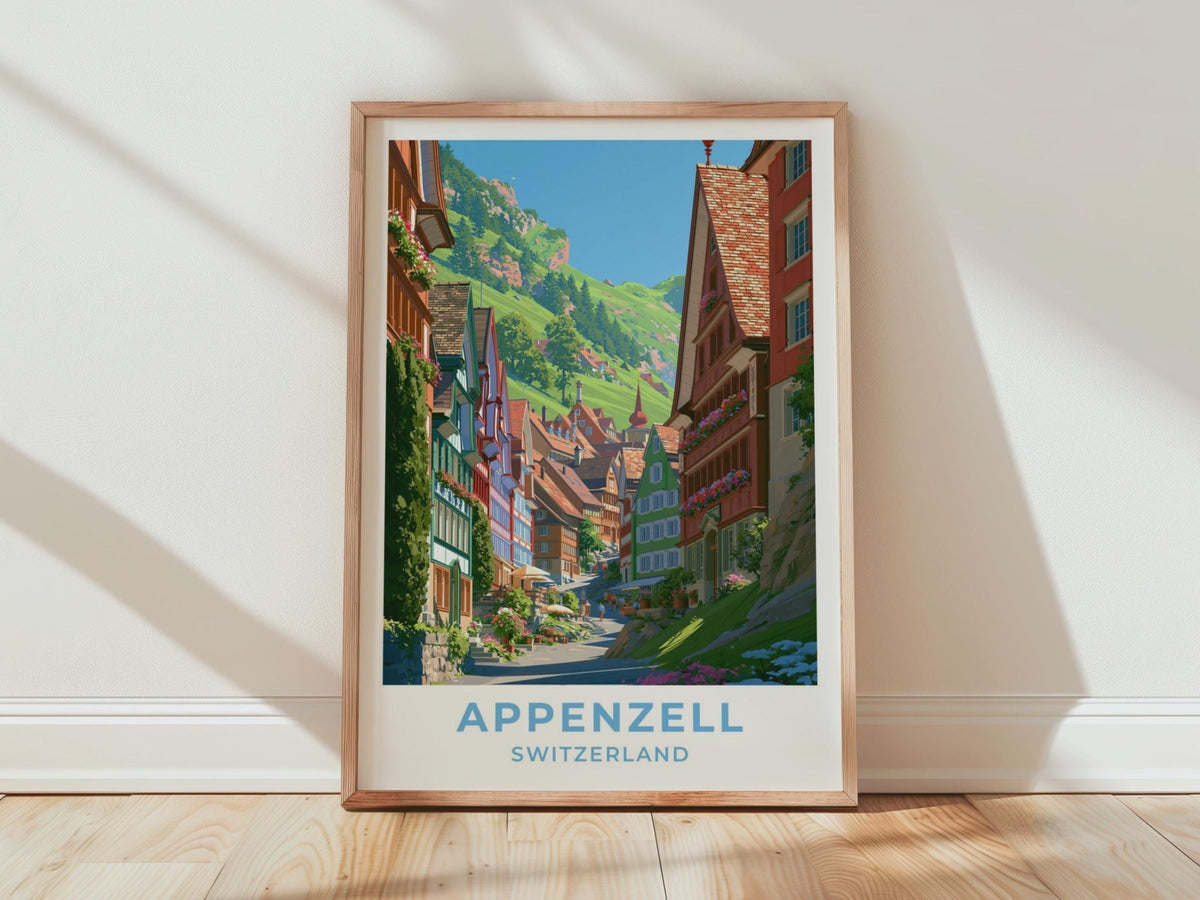 Appenzell Switzerland Travel Poster - WanderWall