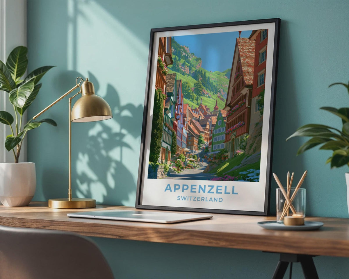 Appenzell Switzerland Travel Poster - WanderWall