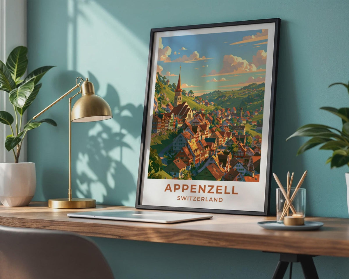 Appenzell Switzerland Travel Poster - WanderWall