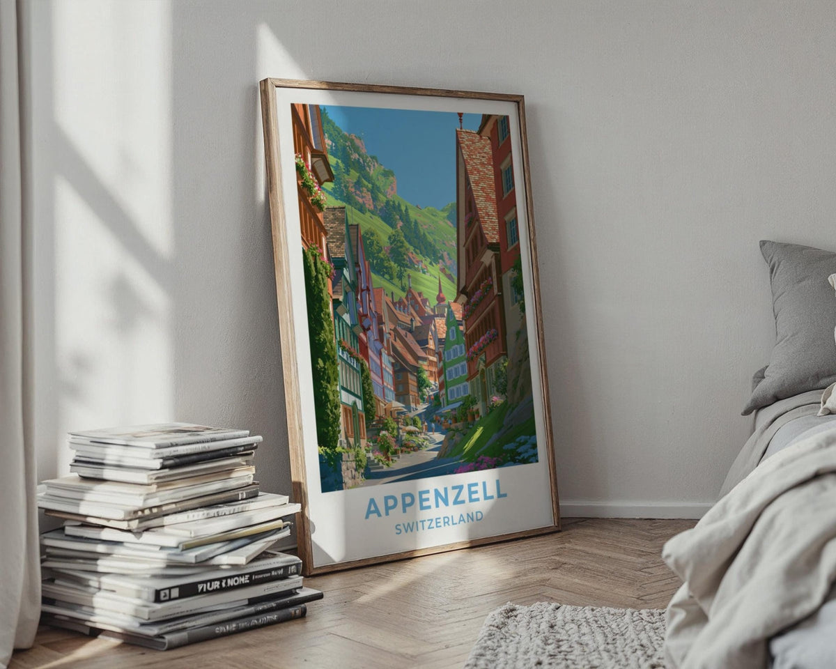 Appenzell Switzerland Travel Poster - WanderWall