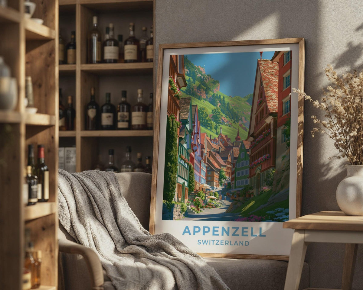 Appenzell Switzerland Travel Poster - WanderWall