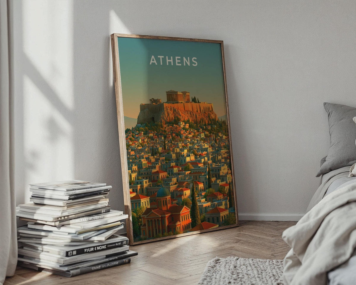 Athens Cityscape Wall Art Poster - WanderWall