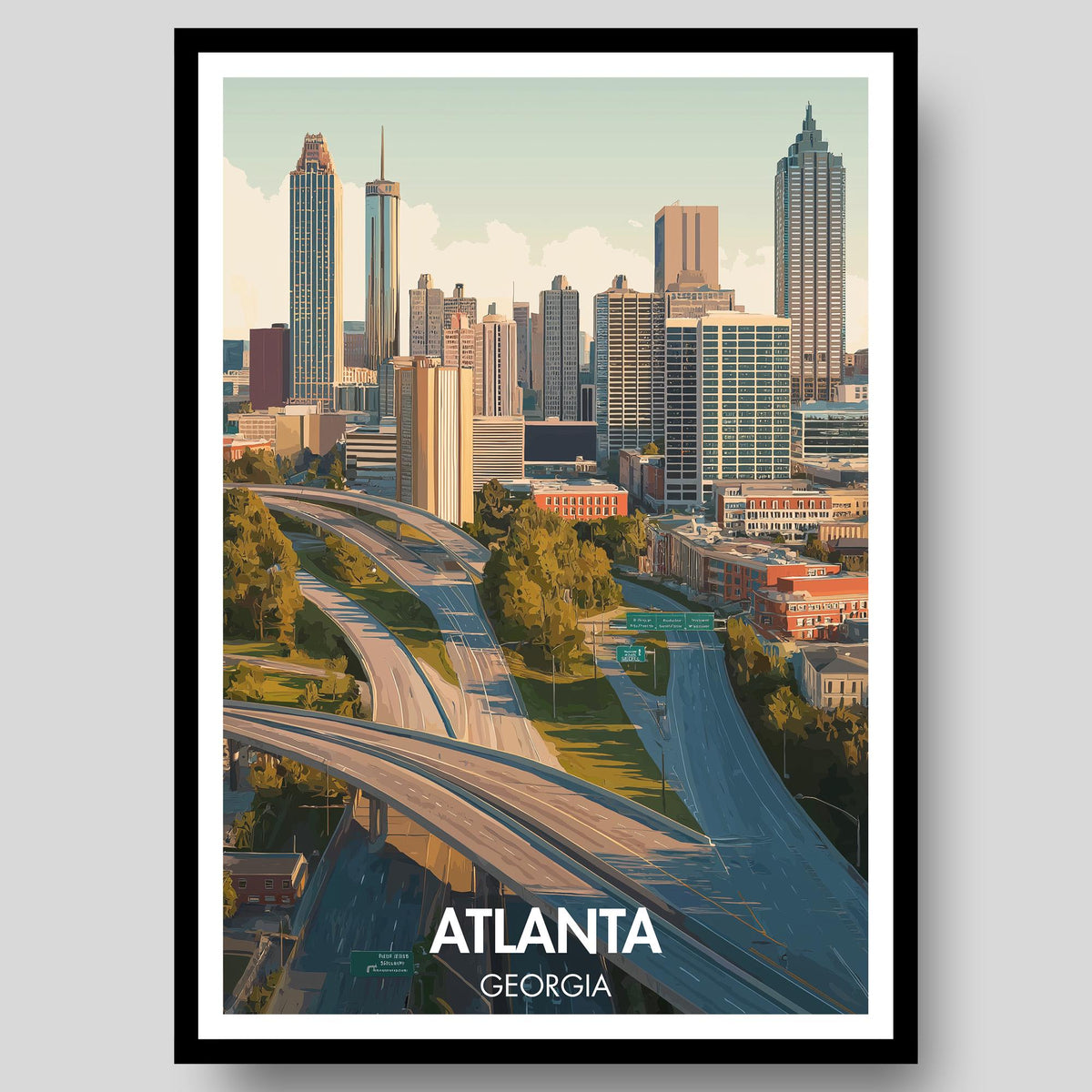 Atlanta Poster - WanderWall