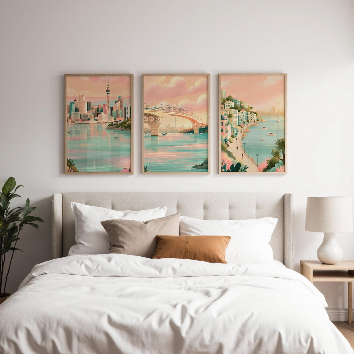 Auckland Set of 3 Posters | Auckland Gallery Wall Art - WanderWall