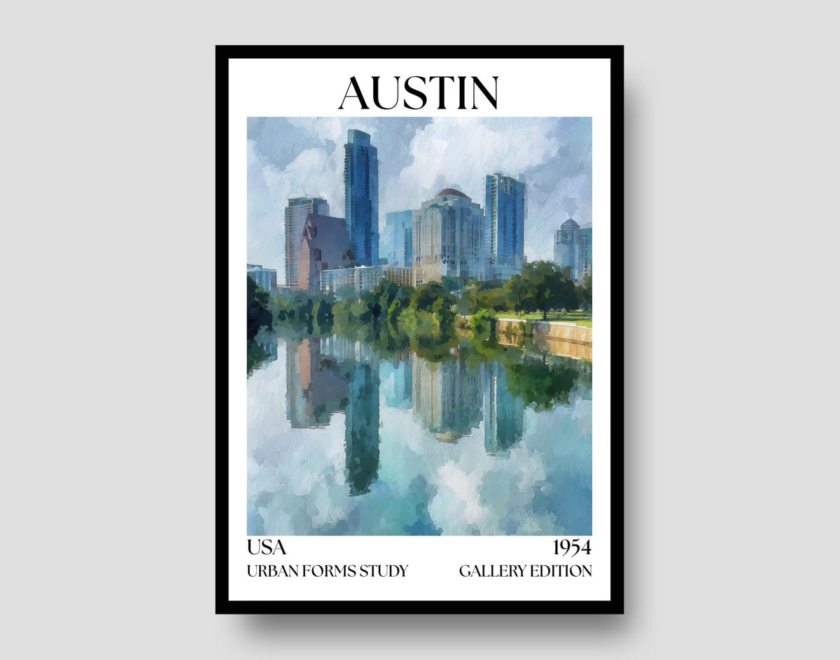 Austin Texas Gallery Edition Poster - WanderWall