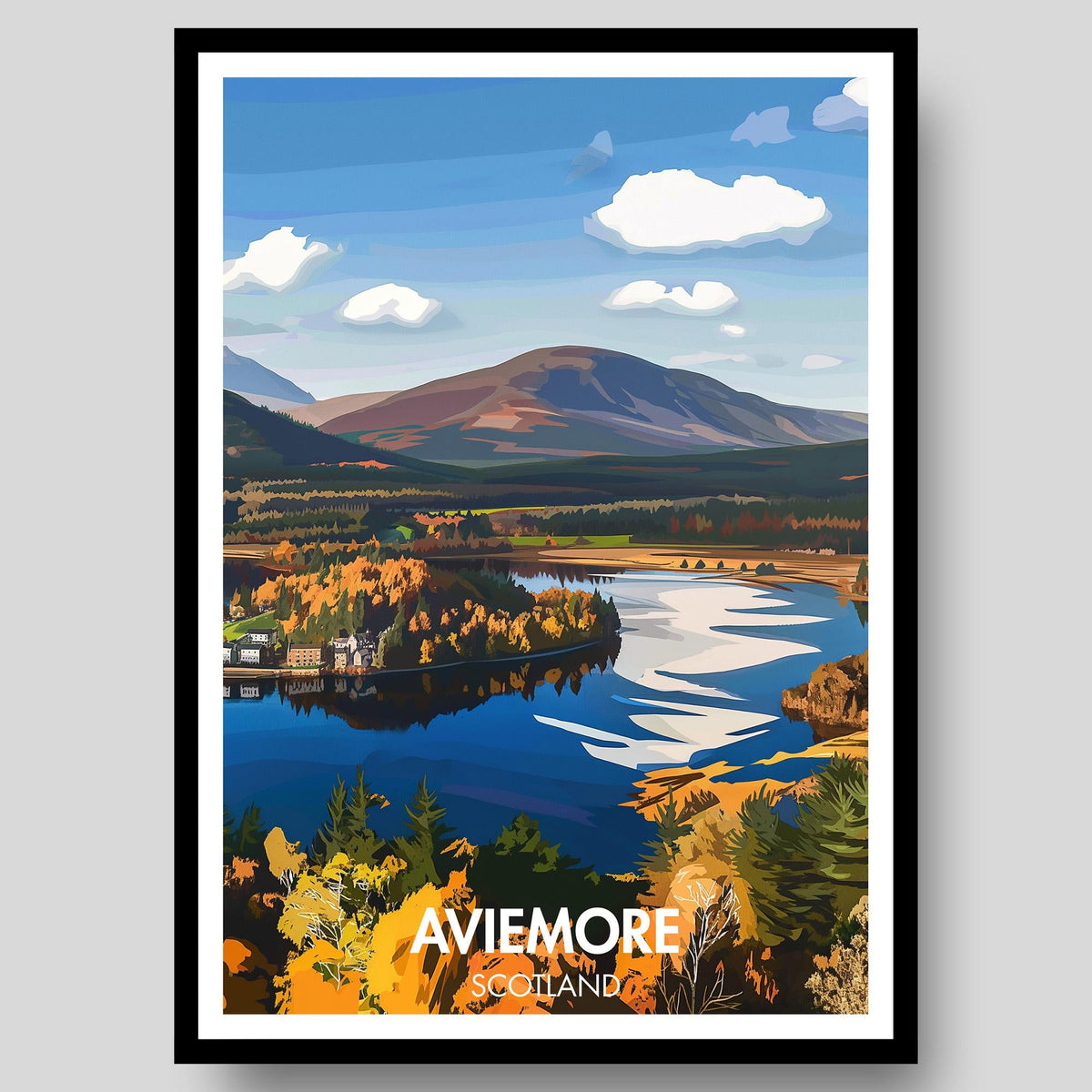 Aviemore Poster - WanderWall